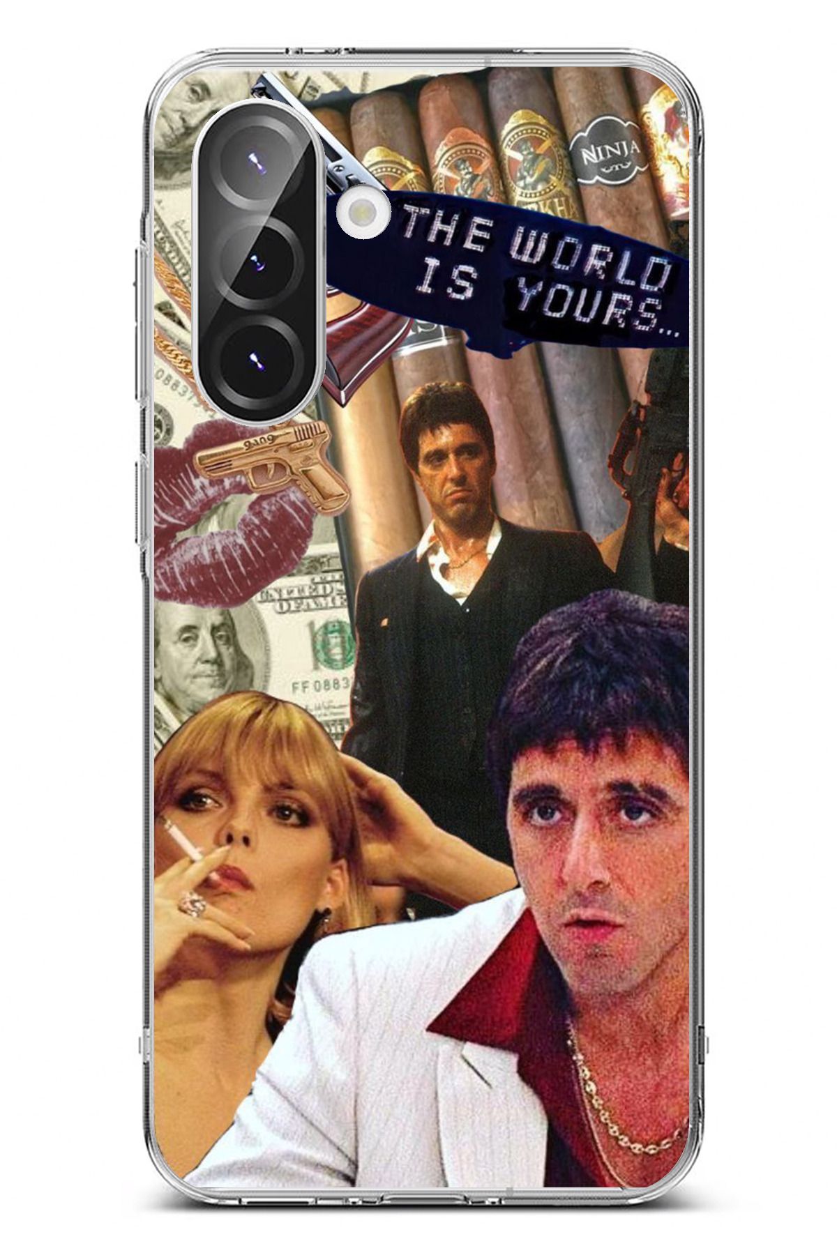 TechTree Galaxy A56 Uyumlu The Worlds is Yours Tasarımlı Şeffaf Silikon Kılıf