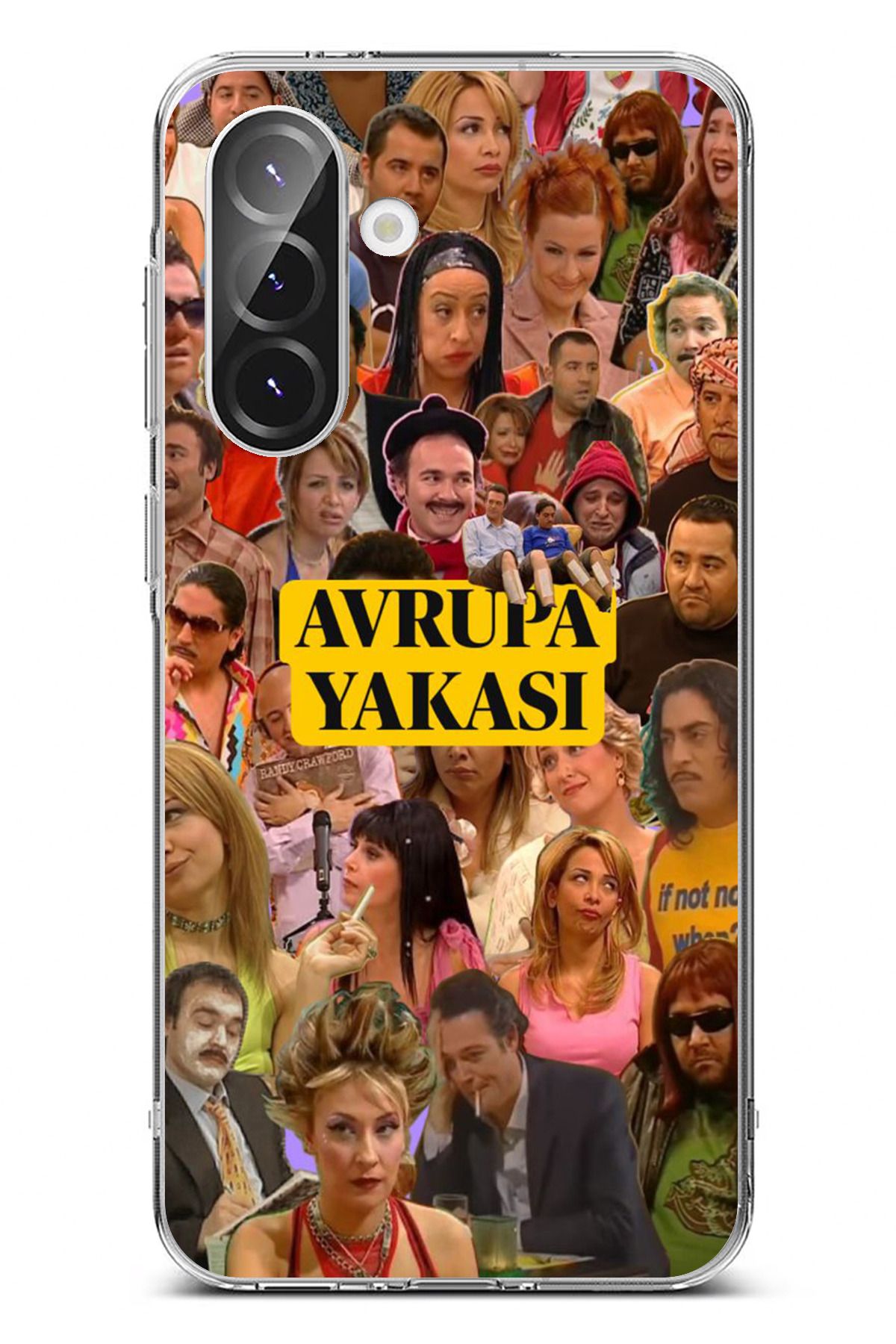 TechTree Galaxy A56 Uyumlu Avrupa Yakası Şeffaf Silikon Kılıf