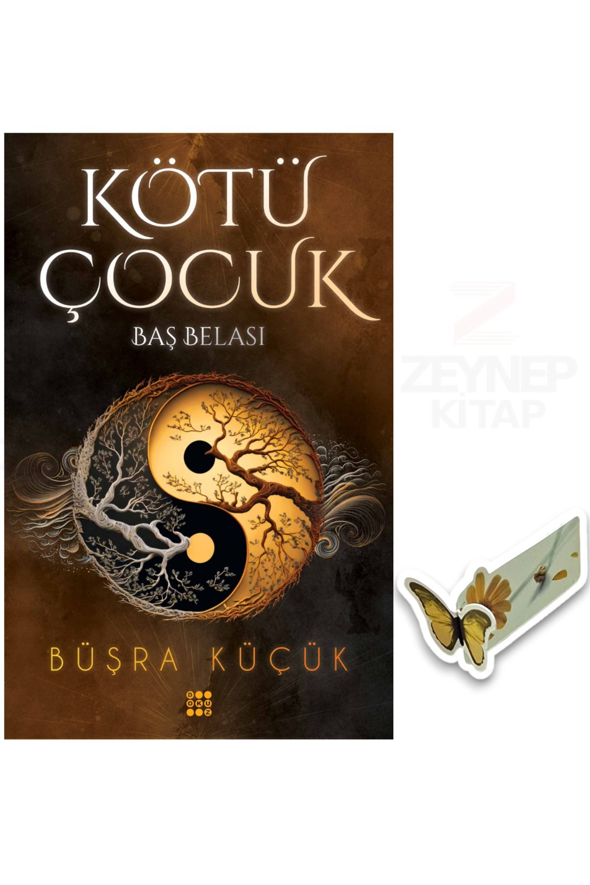 Dokuz Yayınları Kötü Çocuk 2-Baş Belası(KARTON KAPAK)Özel Tasarım Kelebek Ayraç Hediye