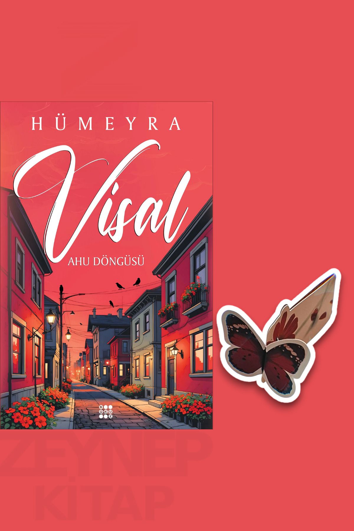 Dokuz Yayınları Visal - Hümeyra(KARTON KAPAK)(Özel Tasarım Kelebek Ayraç Hediye)