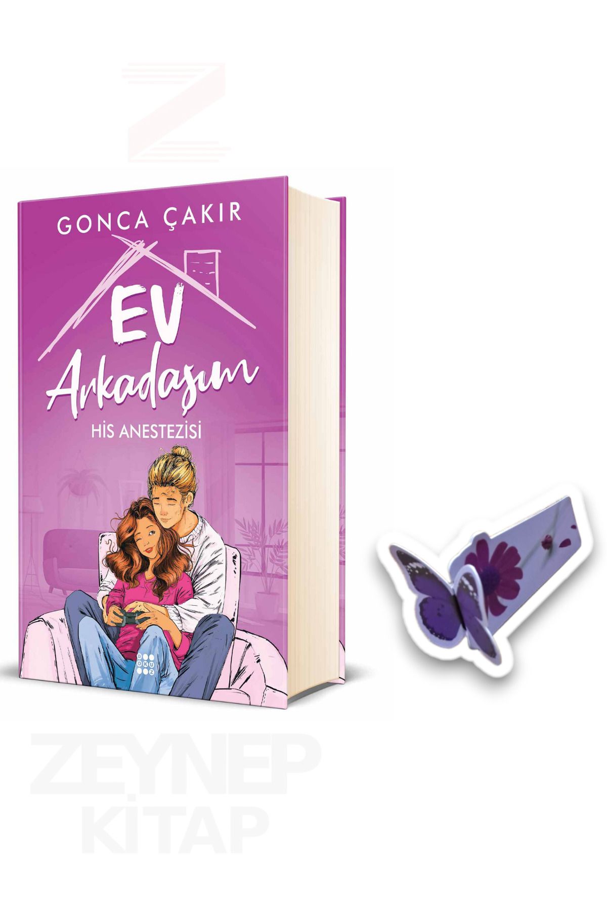 Dokuz Yayınları Ev Arkadaşım-His Anestezisi(CİLTLİ)Özel Tasarım Kelebek Ayraç Hediye