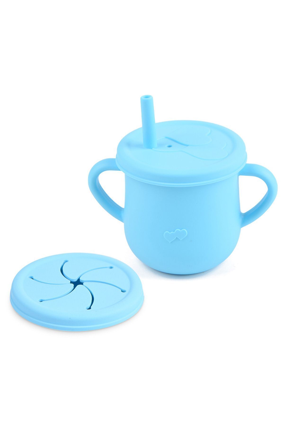 jojobebek Çocuk Silikon Mama Önlüğü, Silikon Vakumlu Kase, Silikon Çatal-kaşık, Silikon Pipetli Bardak fotoğrafı 3 (önizleme)