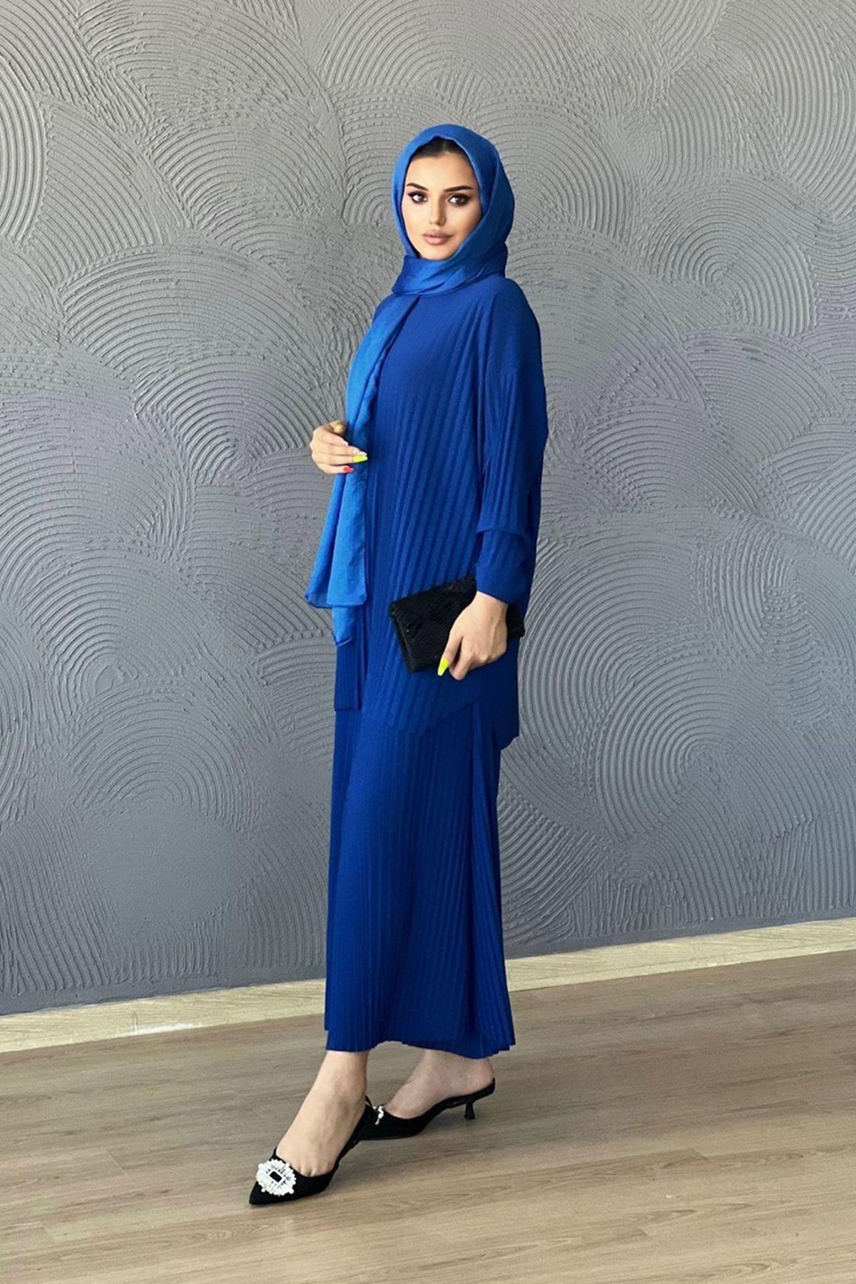 Swana Komple Kendinden Piliseli Standart Beden 38-46 bedenlere Uyumlu Sandy Nadide Takım