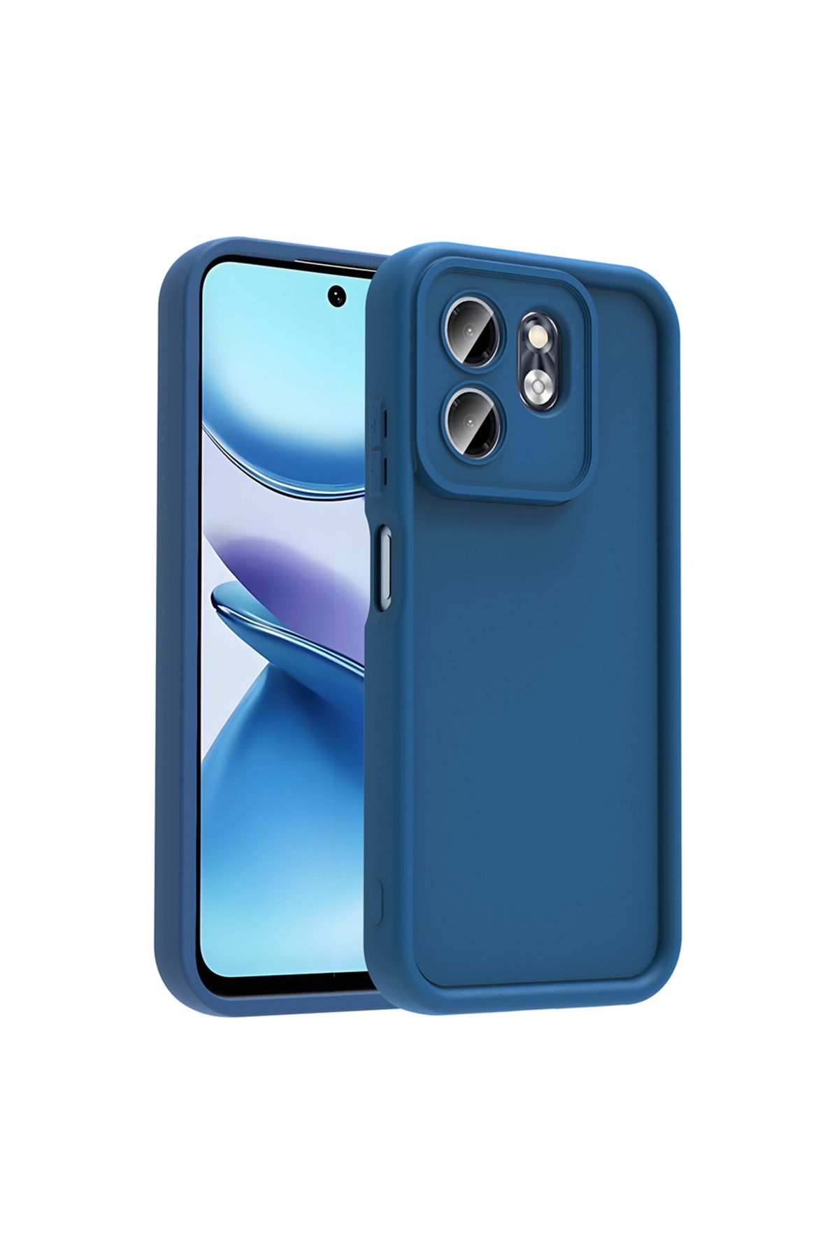 GRABONO İnfinix Smart 9 Kılıf Kamera Korumalı Yüksek Darbeye Dayanıklı Candy Case Yumuşak Silikon Kapak