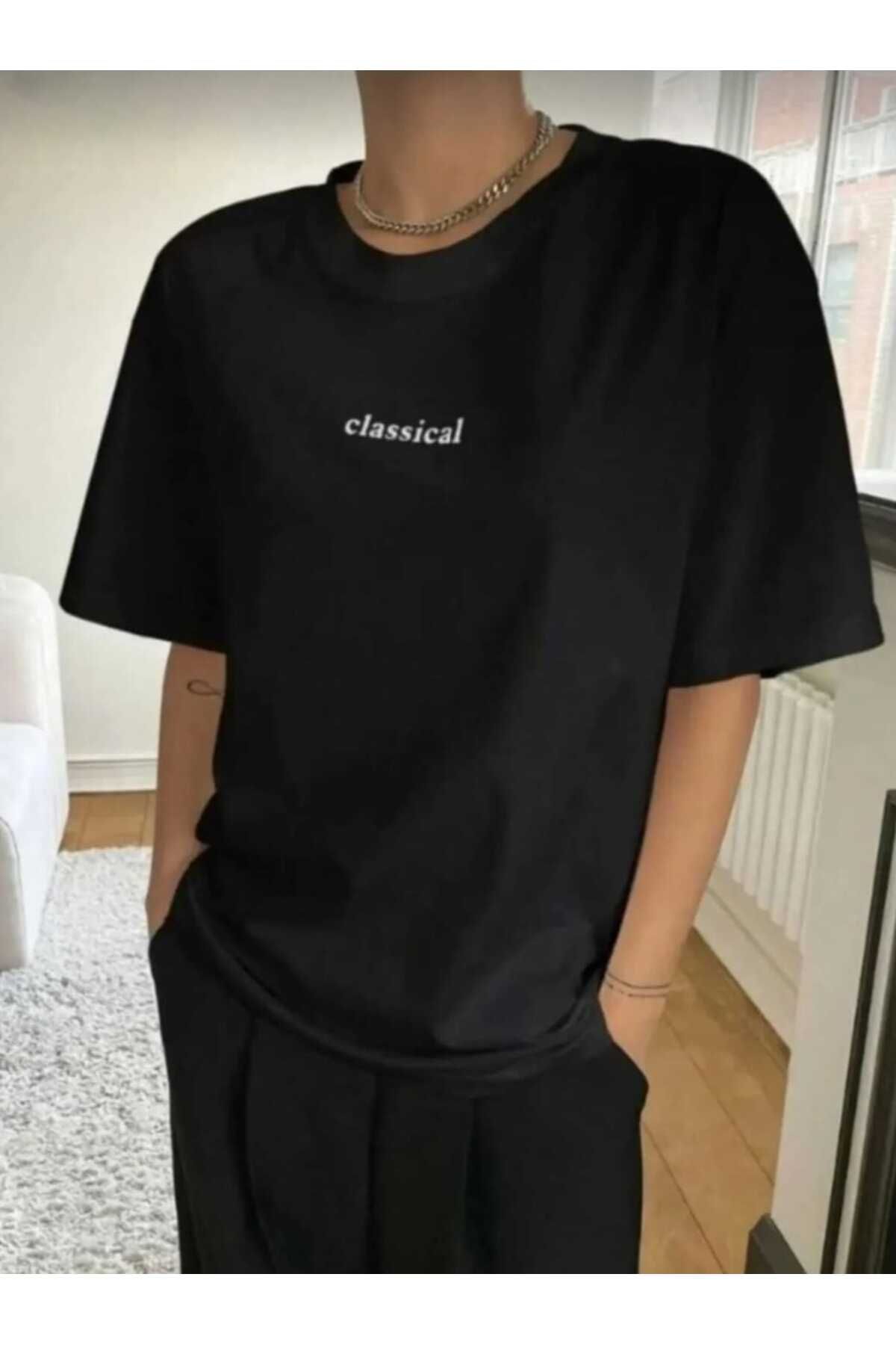 TekTarzz Unisex Classical Baskılı Tasarım Tshirt