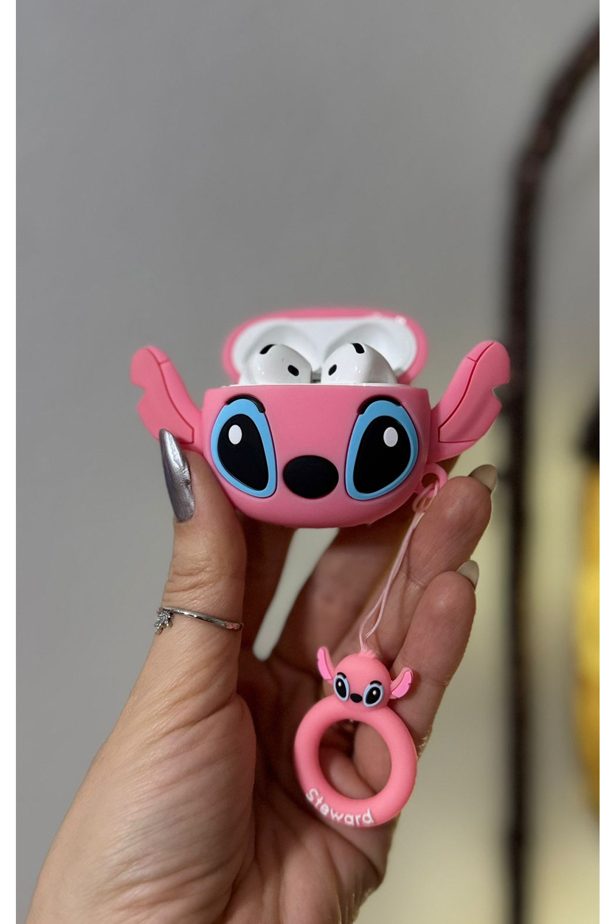 İPAX-4th Generation Airpods Case Figured Pattern Earphone Case Bluetooth Earphone Case 7