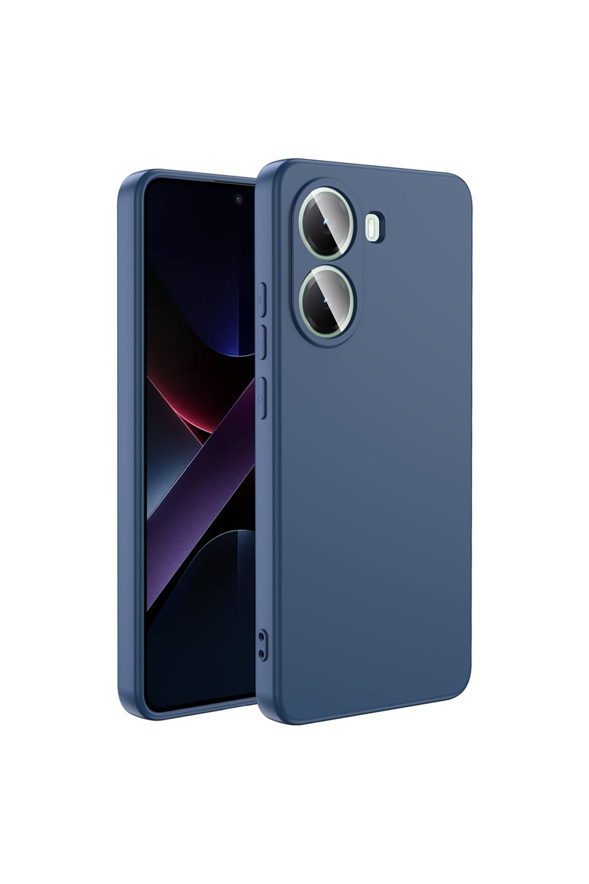 Novatis Poco X7 Pro Uyum Kılıf İçi Kadife 3D lKamera Korumalı Soft Silikon Kapak