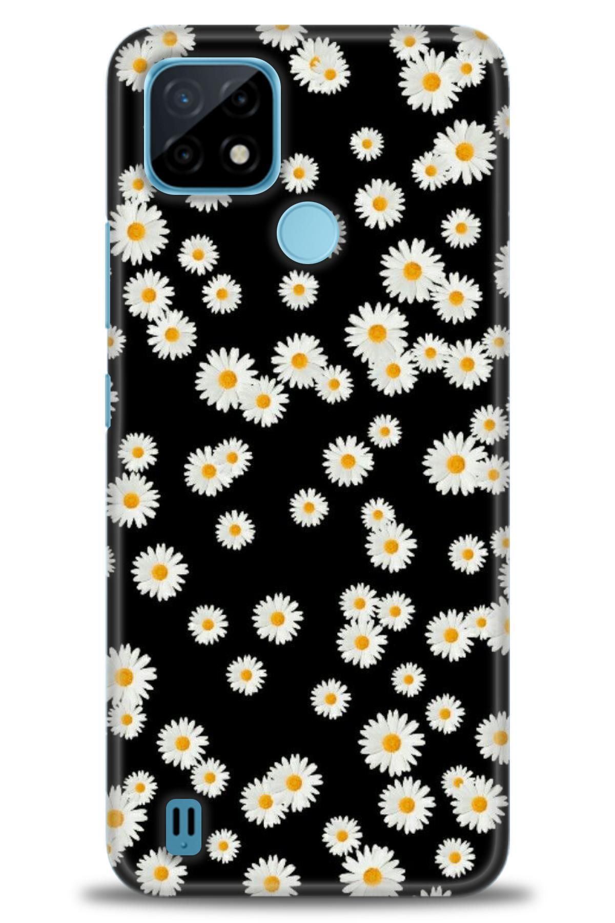 realme C21 İle Uyumlu HD Baskılı Desenli Silikon Kılıf - 312