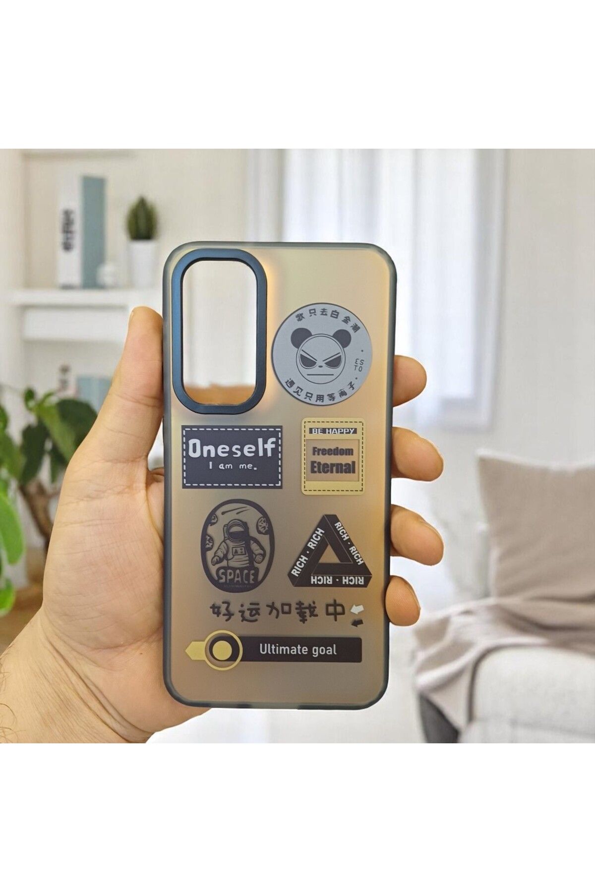 RONA STORE Samsung S23 Plus Uyumlu Arka Tarafı Sert Kenarları Yumuşak Justkit Kılıf