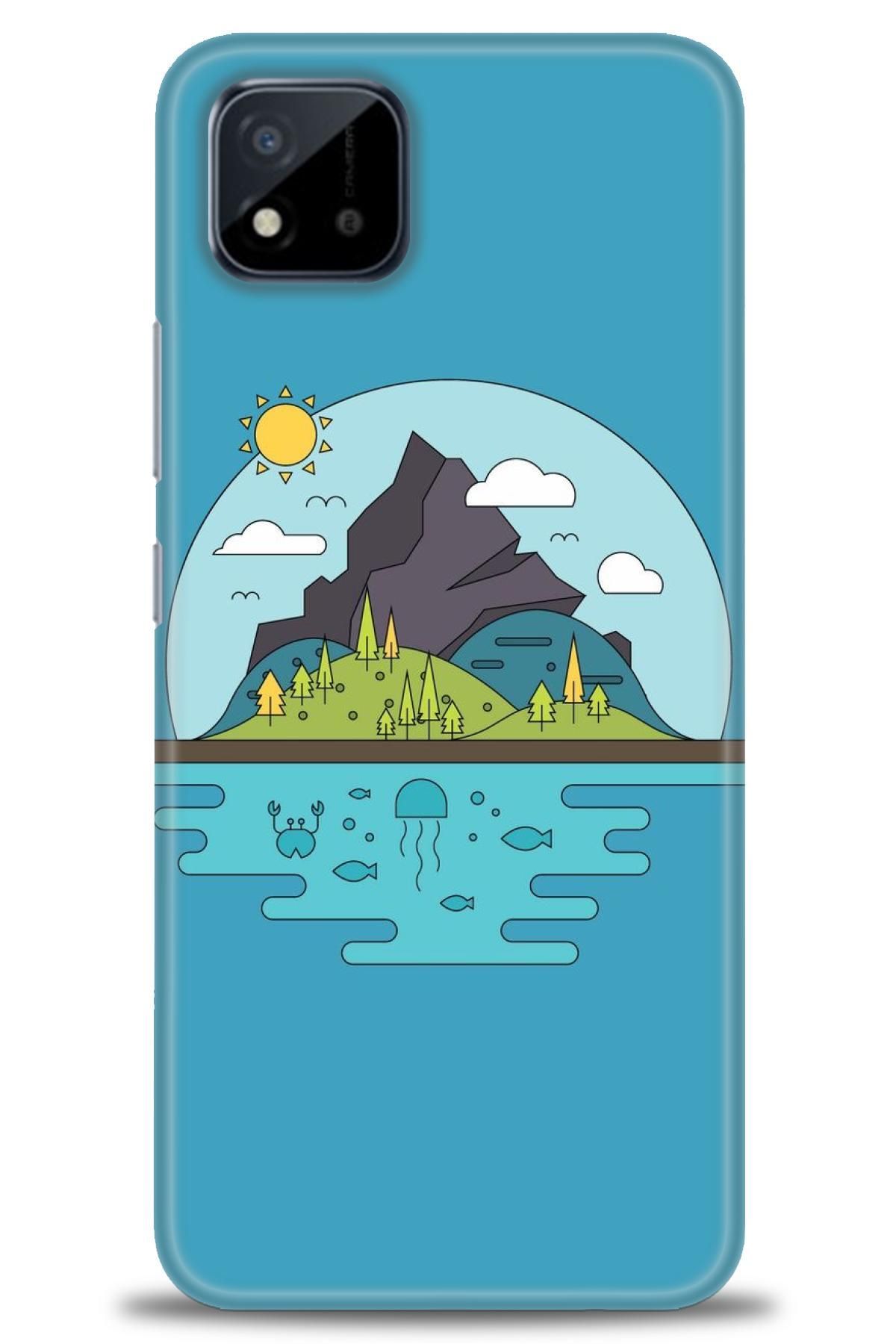 realme C11 2021 İle Uyumlu HD Baskılı Desenli Silikon Kılıf - 845