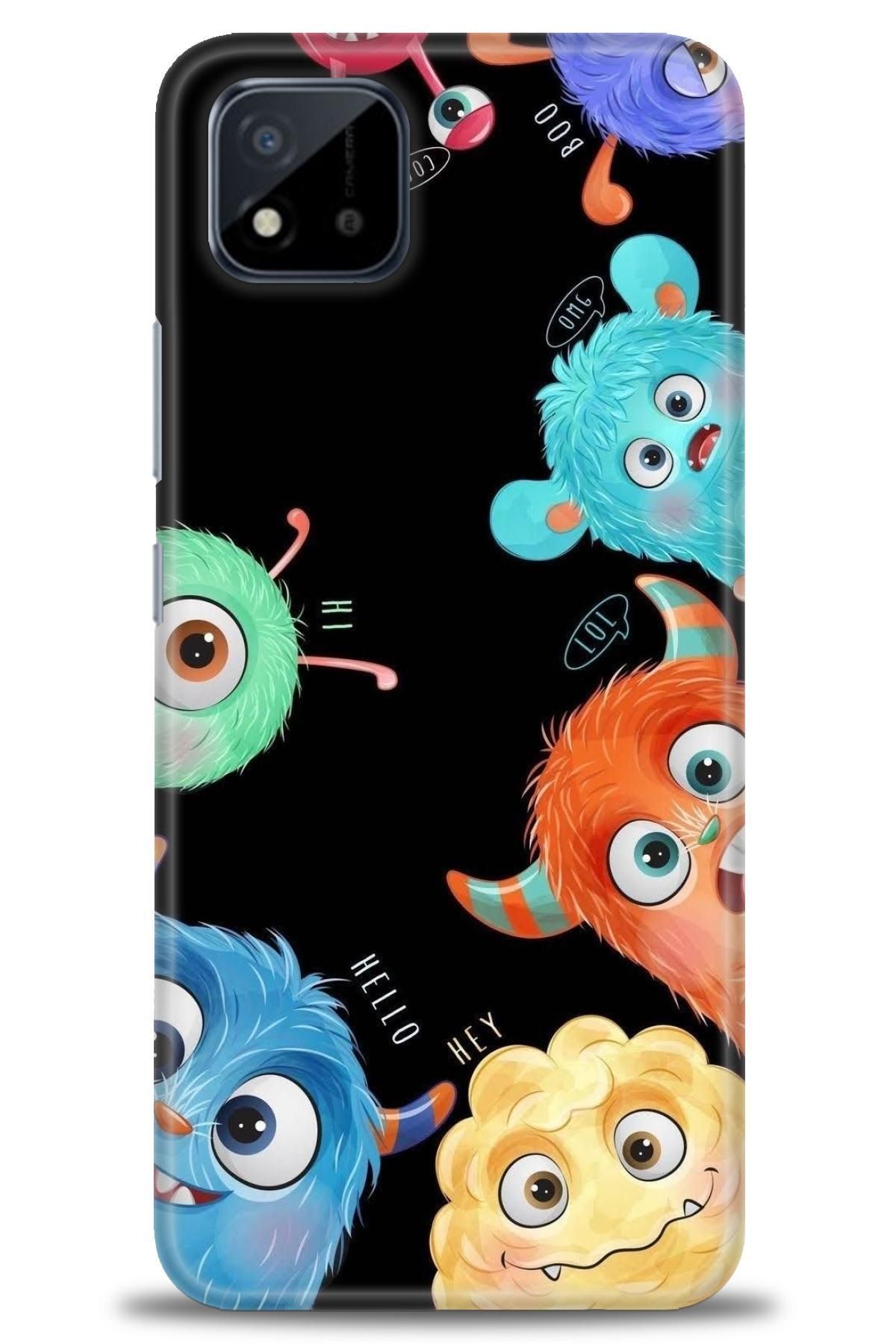 realme C11 2021 İle Uyumlu HD Baskılı Desenli Silikon Kılıf - 875