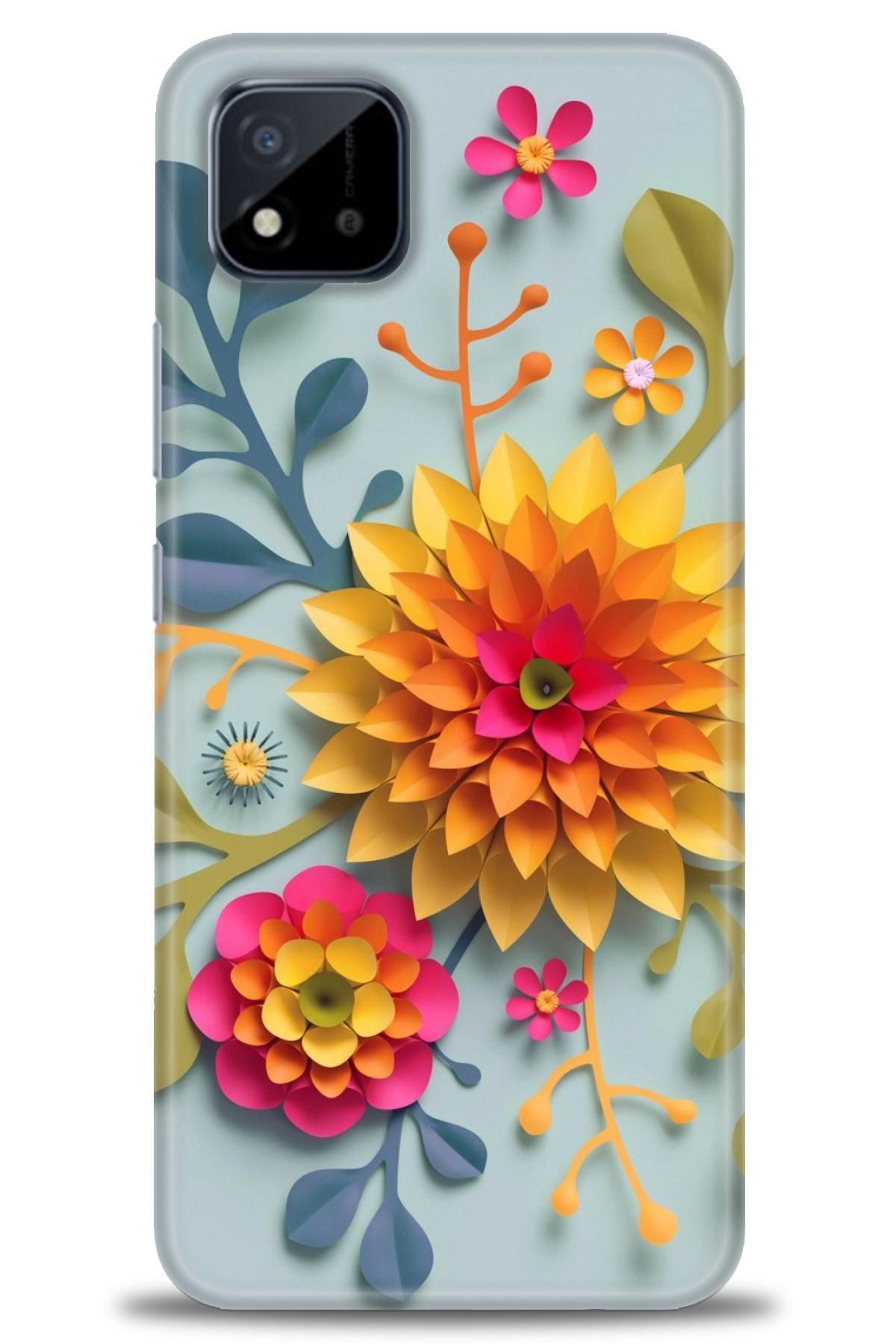 realme C11 2021 İle Uyumlu HD Baskılı Desenli Silikon Kılıf - 345