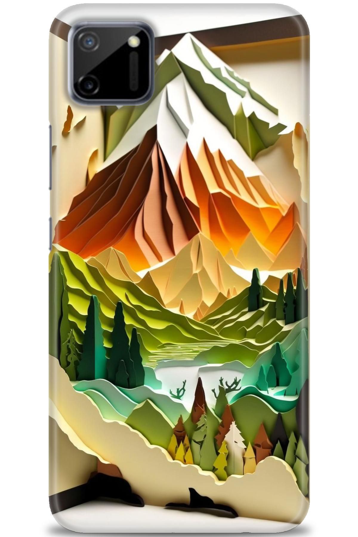 realme C11 İle Uyumlu HD Baskılı Desenli Silikon Kılıf - 620