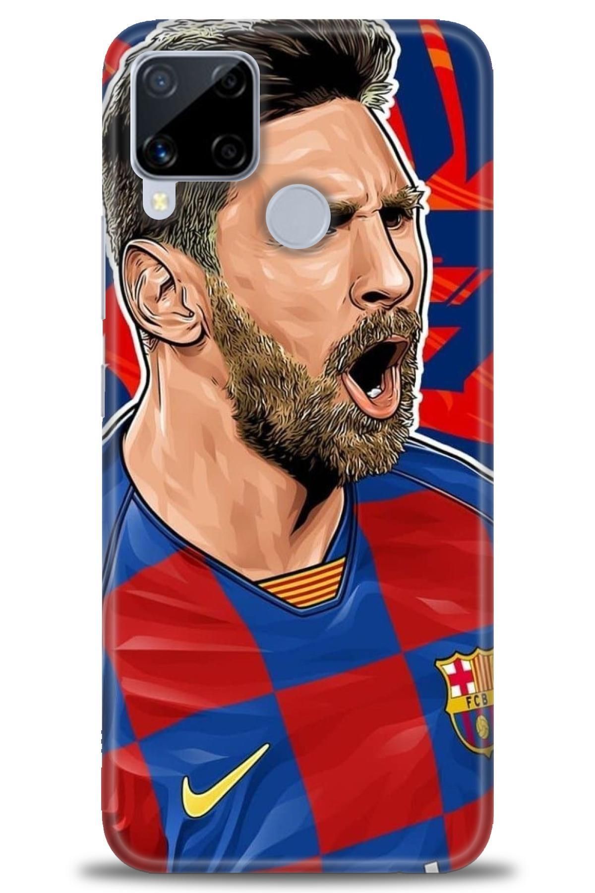 realme C15 İle Uyumlu HD Baskılı Desenli Silikon Kılıf - 453