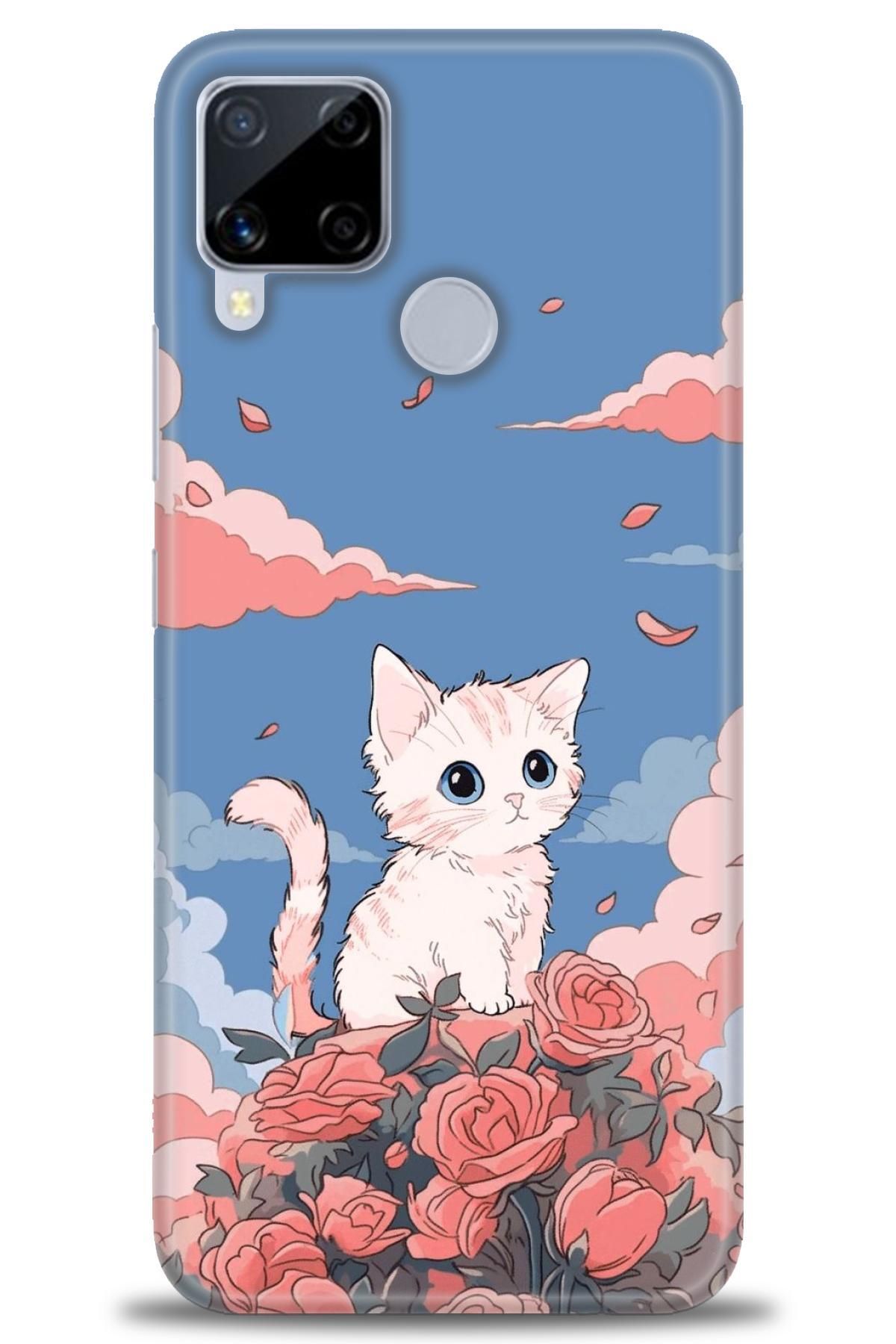 realme C15 İle Uyumlu HD Baskılı Desenli Silikon Kılıf - 654