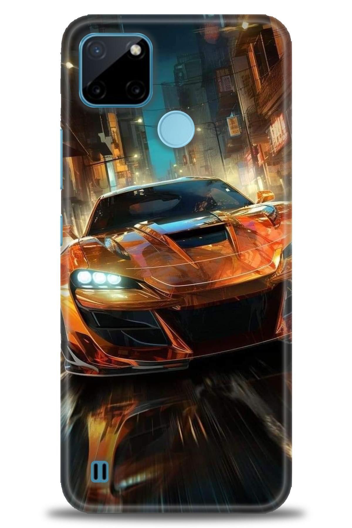 realme C21Y / C25Y İle Uyumlu HD Baskılı Desenli Silikon Kılıf - 576