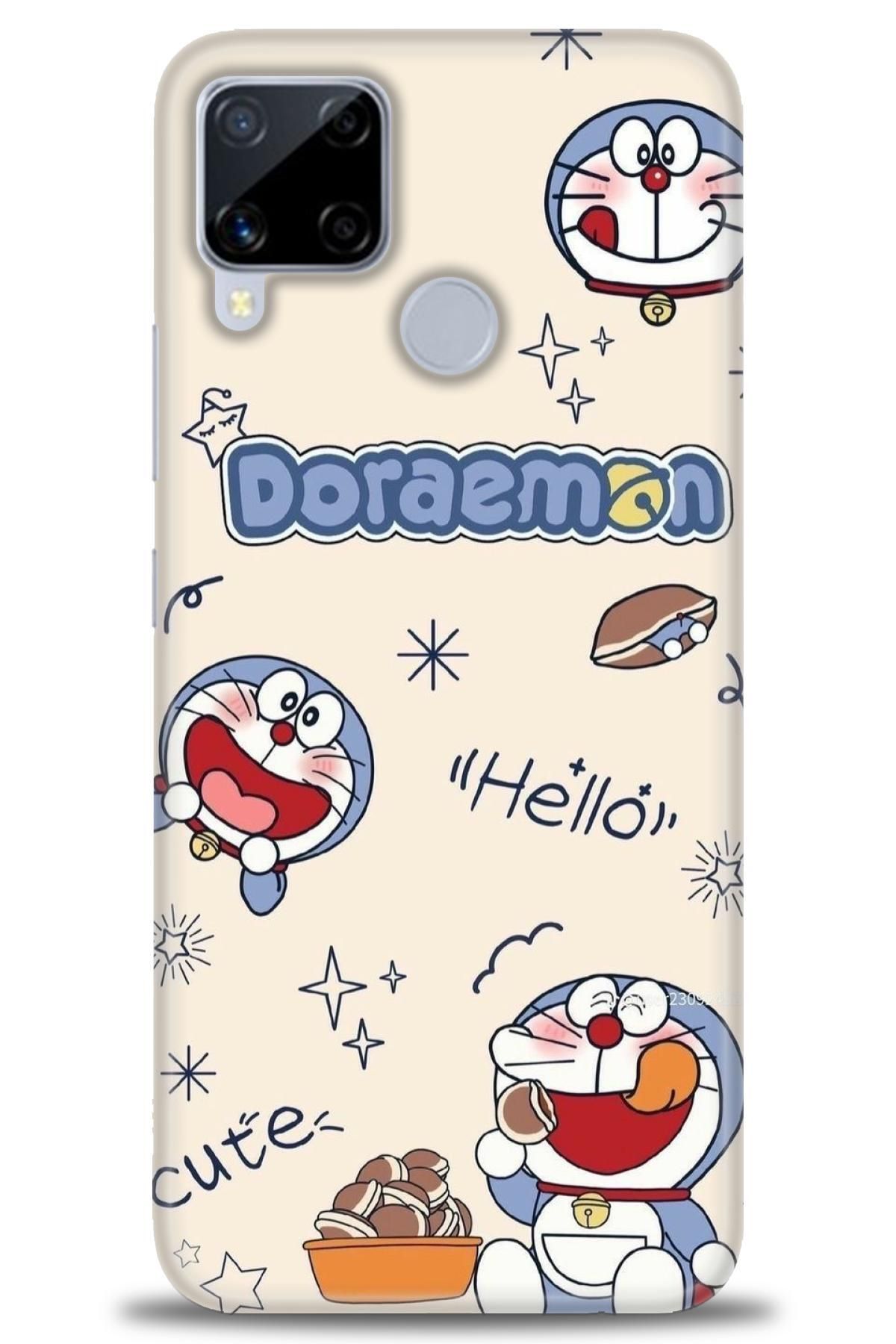 realme C15 İle Uyumlu HD Baskılı Desenli Silikon Kılıf - 767