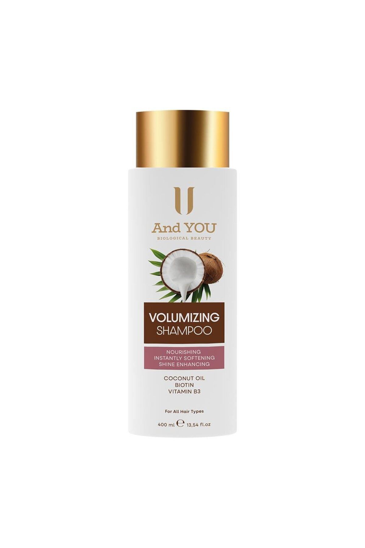 AND YOU Volumızıng Hacim Veren Hindistan Cevizli Şampuan 400 ml
