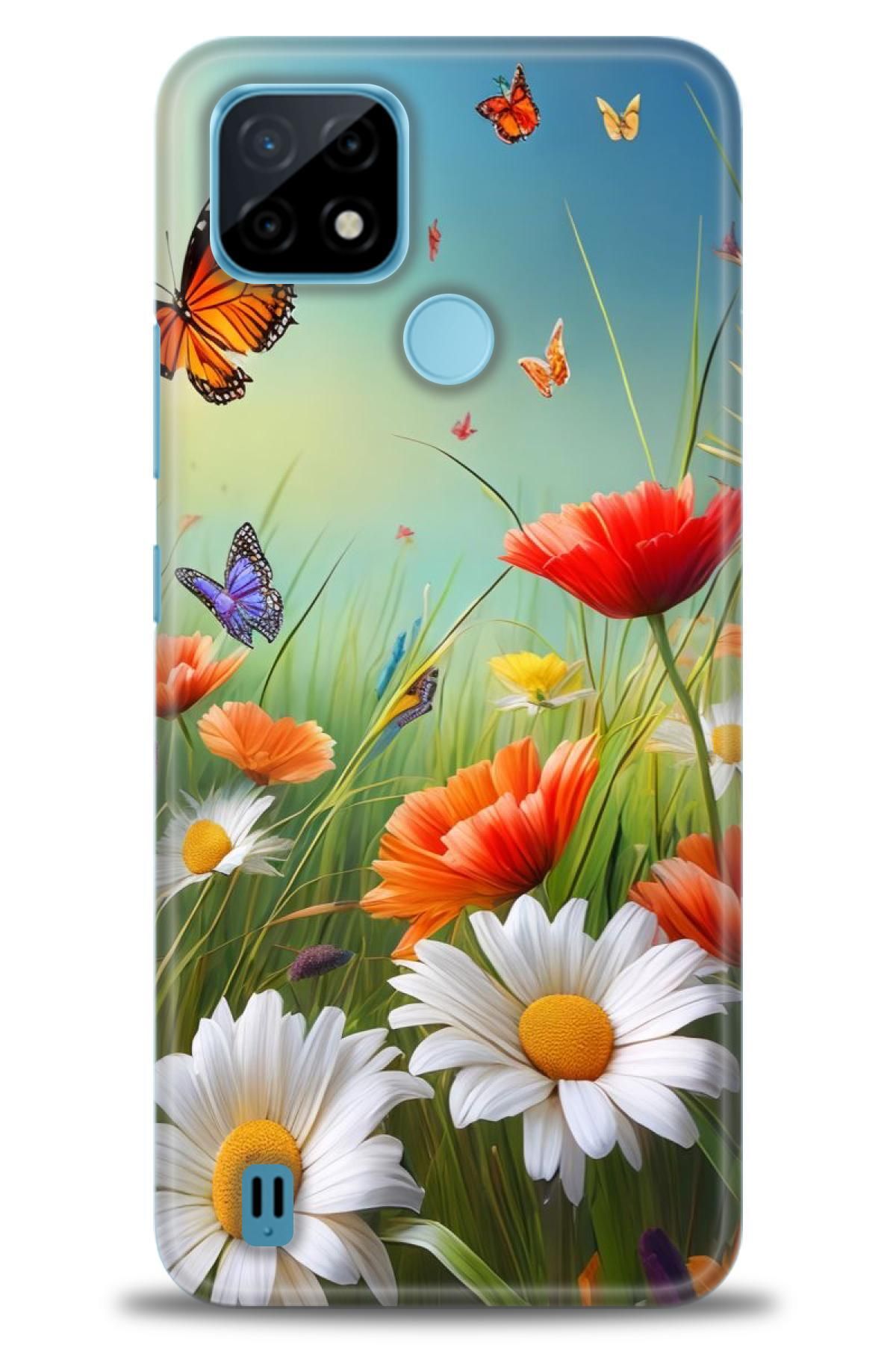 realme C21 İle Uyumlu HD Baskılı Kılıf - Karışık Seri - 353