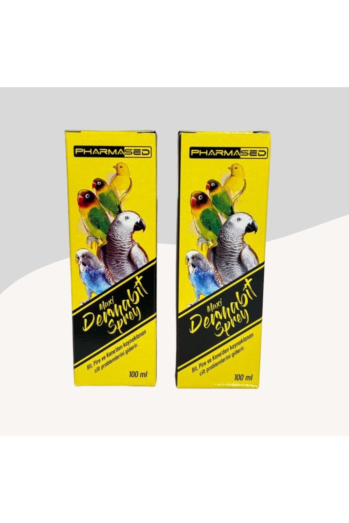 PharmaSed Kuşlar İçin Maxi Dermabit Bit/Pire Spreyi 100 ML 2 Adet