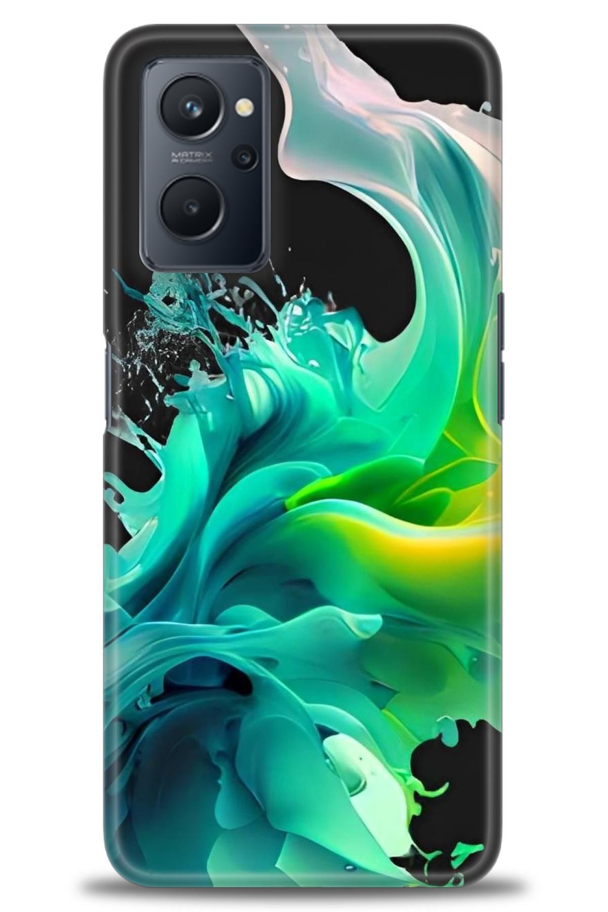 realme 9i İle Uyumlu HD Baskılı Desenli Silikon Kılıf - 554