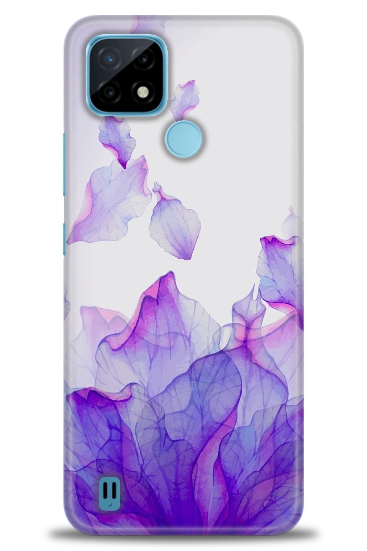 realme C21 İle Uyumlu HD Baskılı Desenli Silikon Kılıf - 801