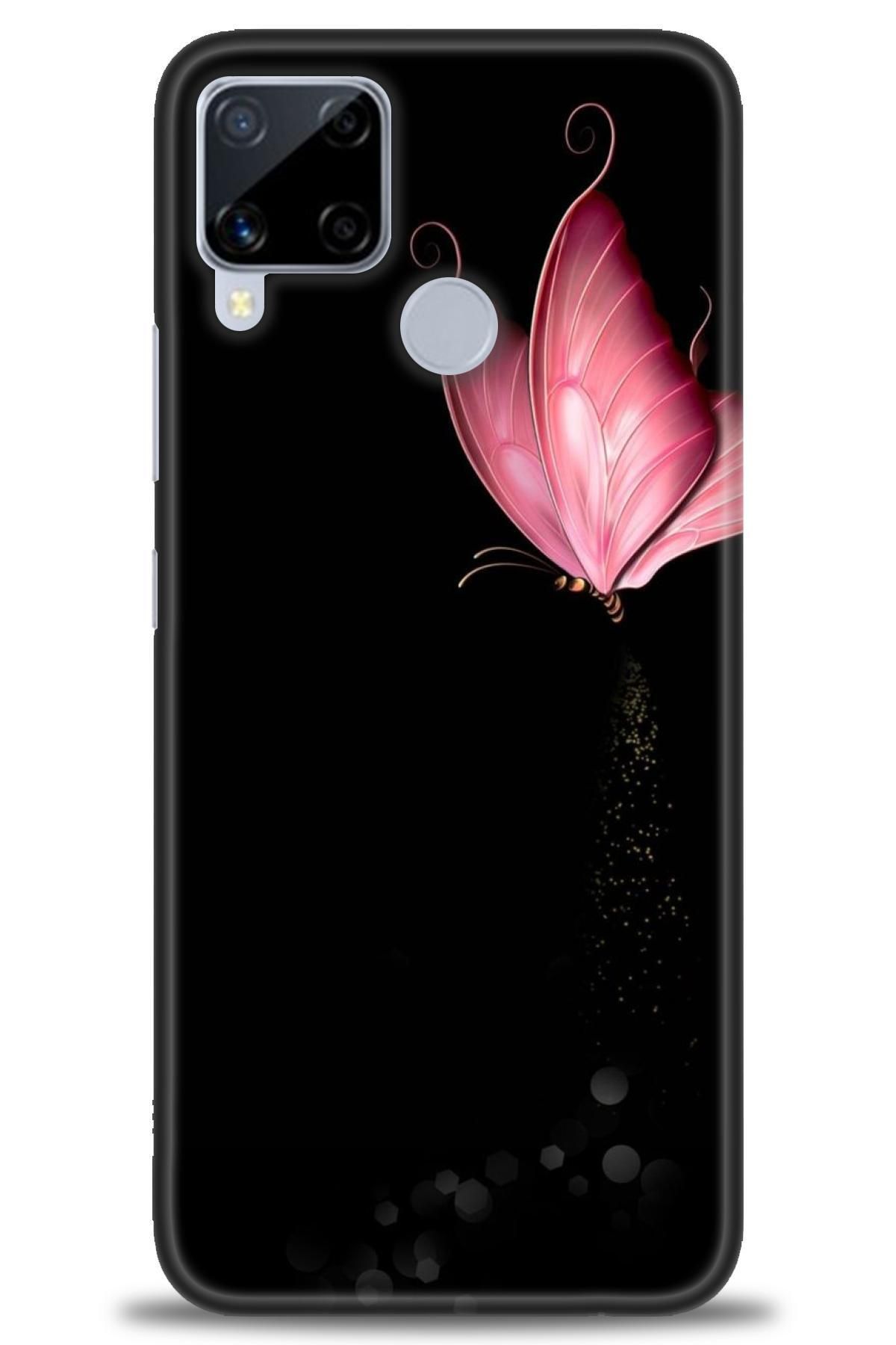 realme C15 İle Uyumlu HD Baskılı Desenli Silikon Kılıf - 693