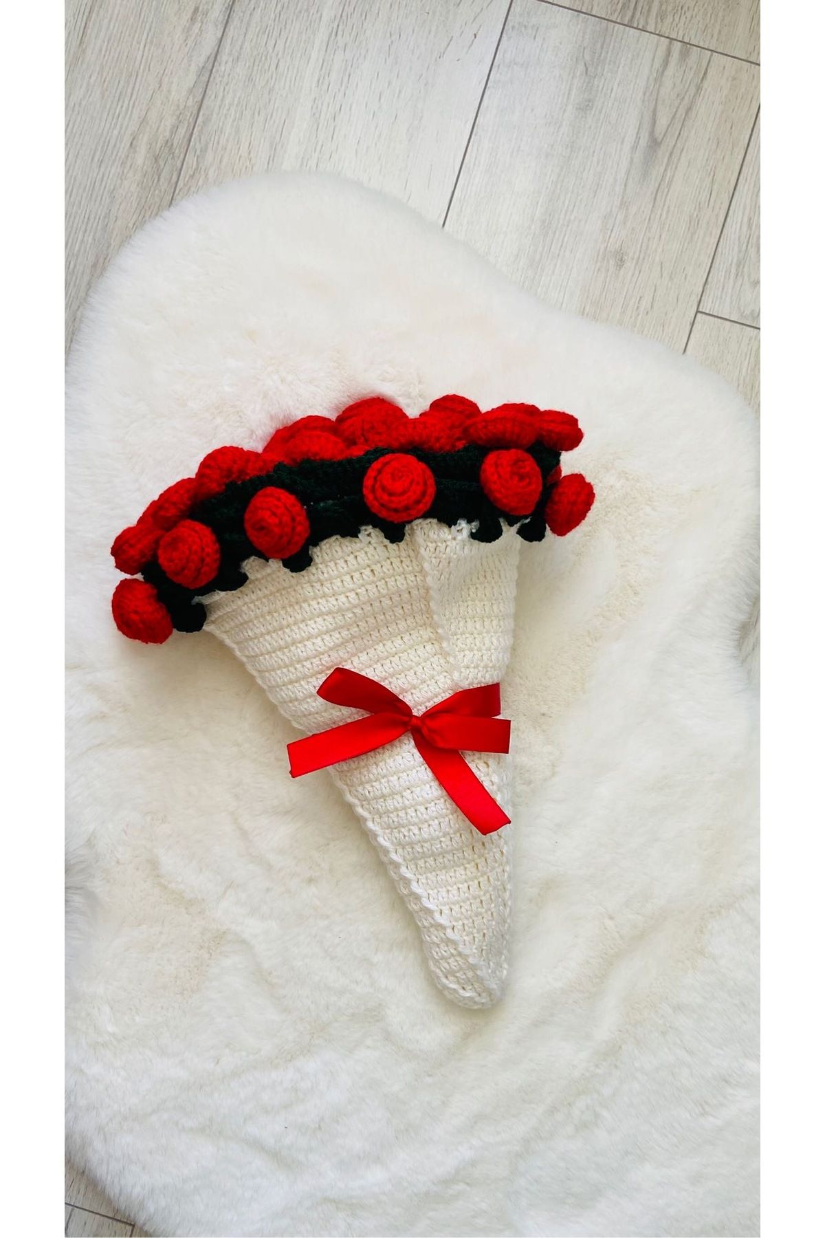 Butik-Zahandmade Red Rose Bouquet 60 cm 2
