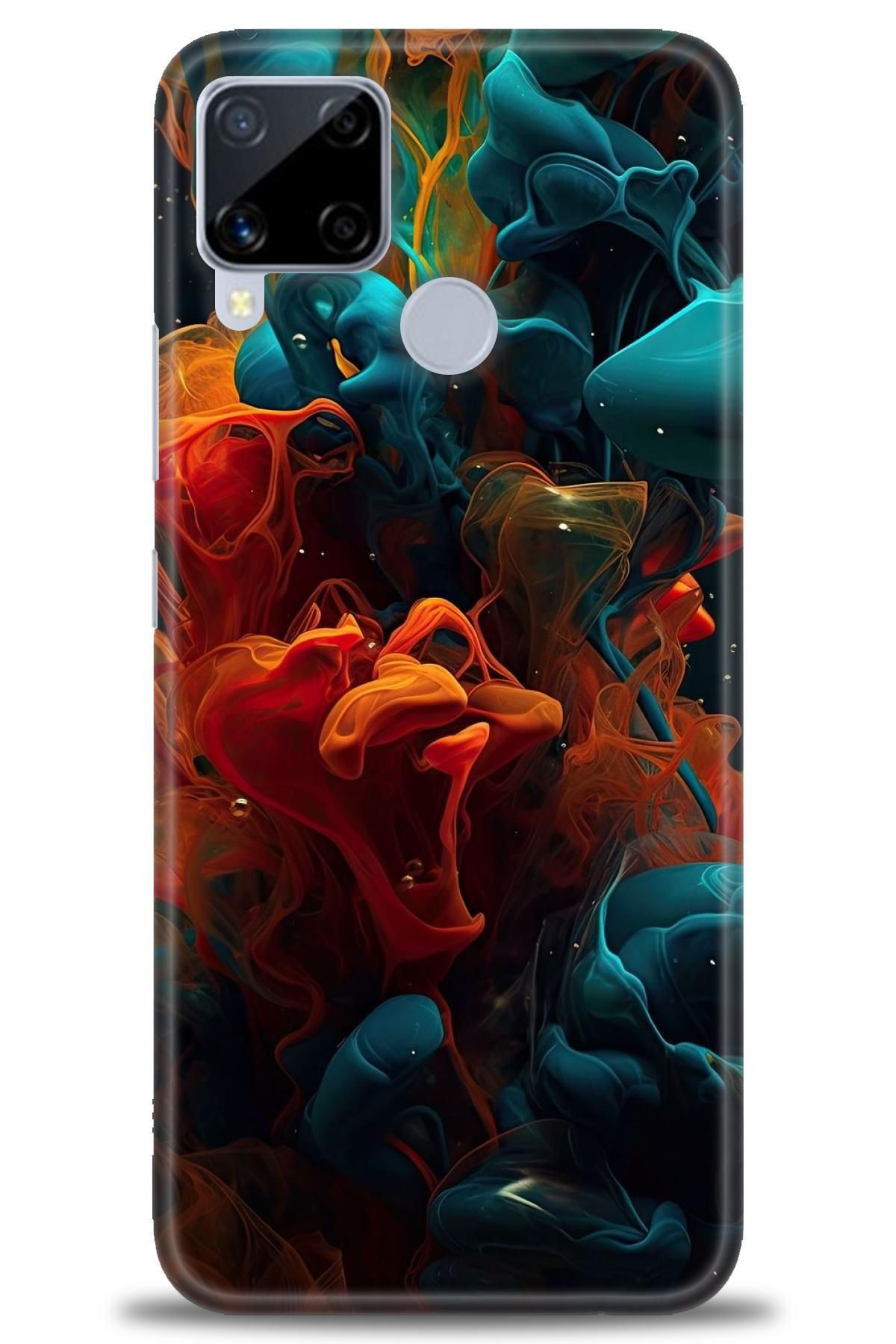 realme C15 İle Uyumlu HD Baskılı Kılıf - Karışık Seri - 807