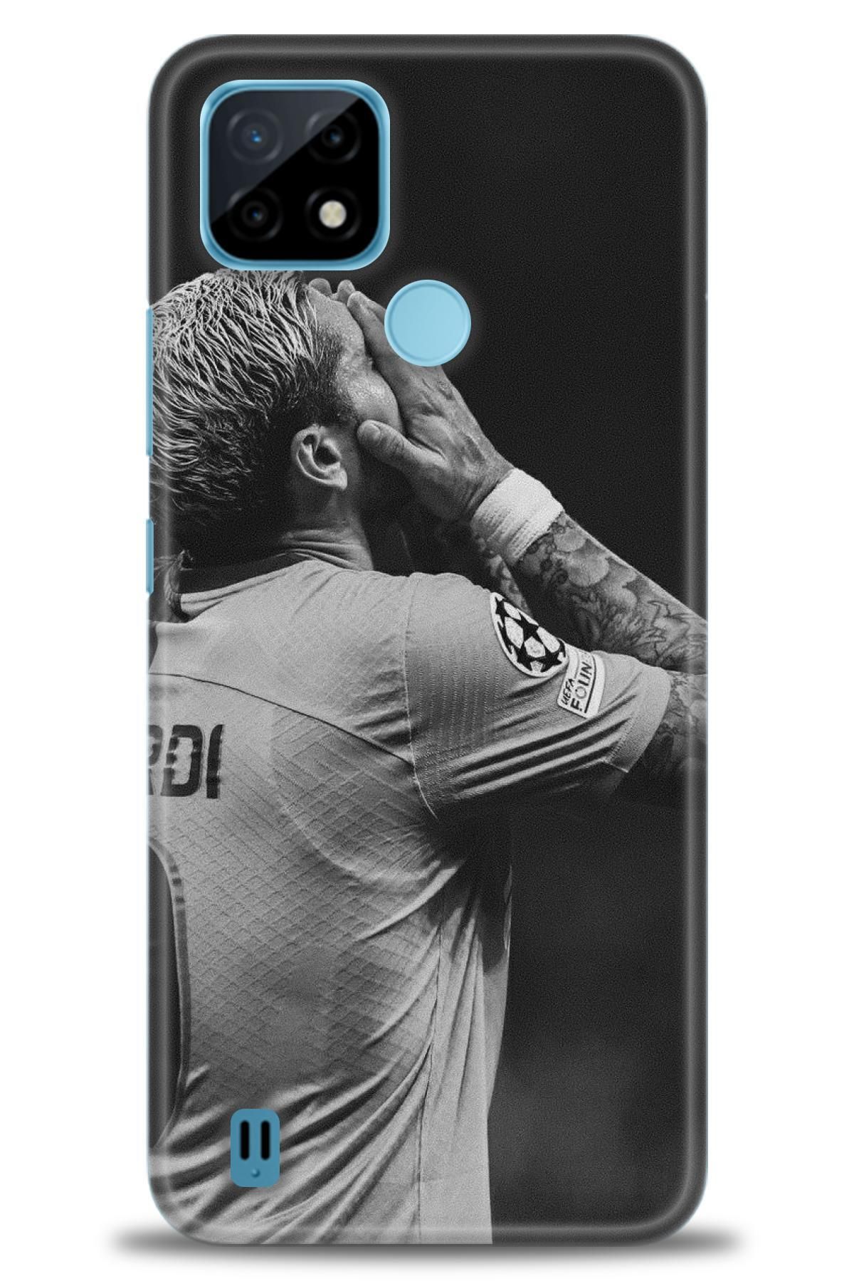 realme C21 İle Uyumlu HD Baskılı Desenli Silikon Kılıf - 148