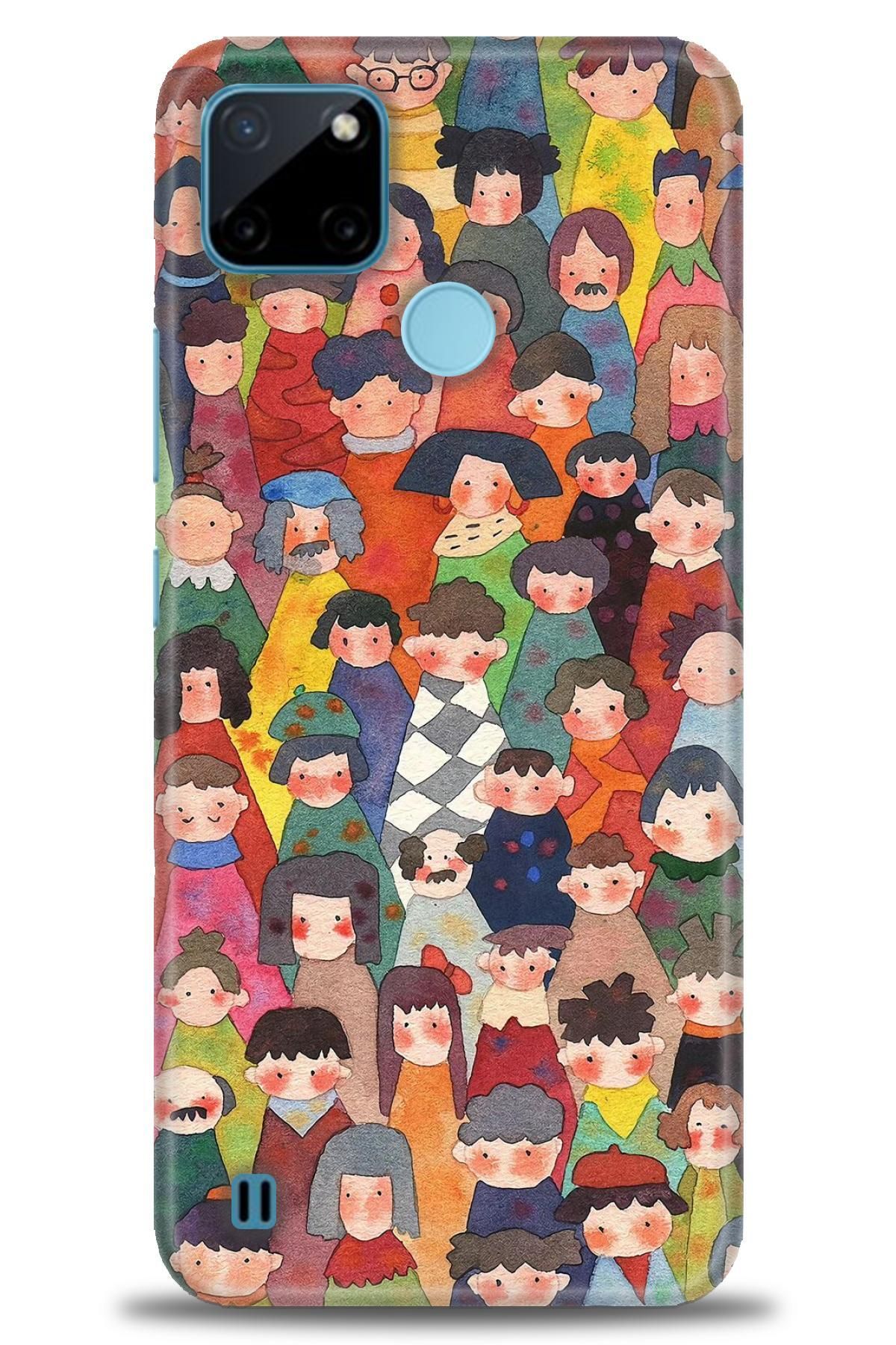 realme C21Y / C25Y İle Uyumlu HD Baskılı Desenli Silikon Kılıf - 709