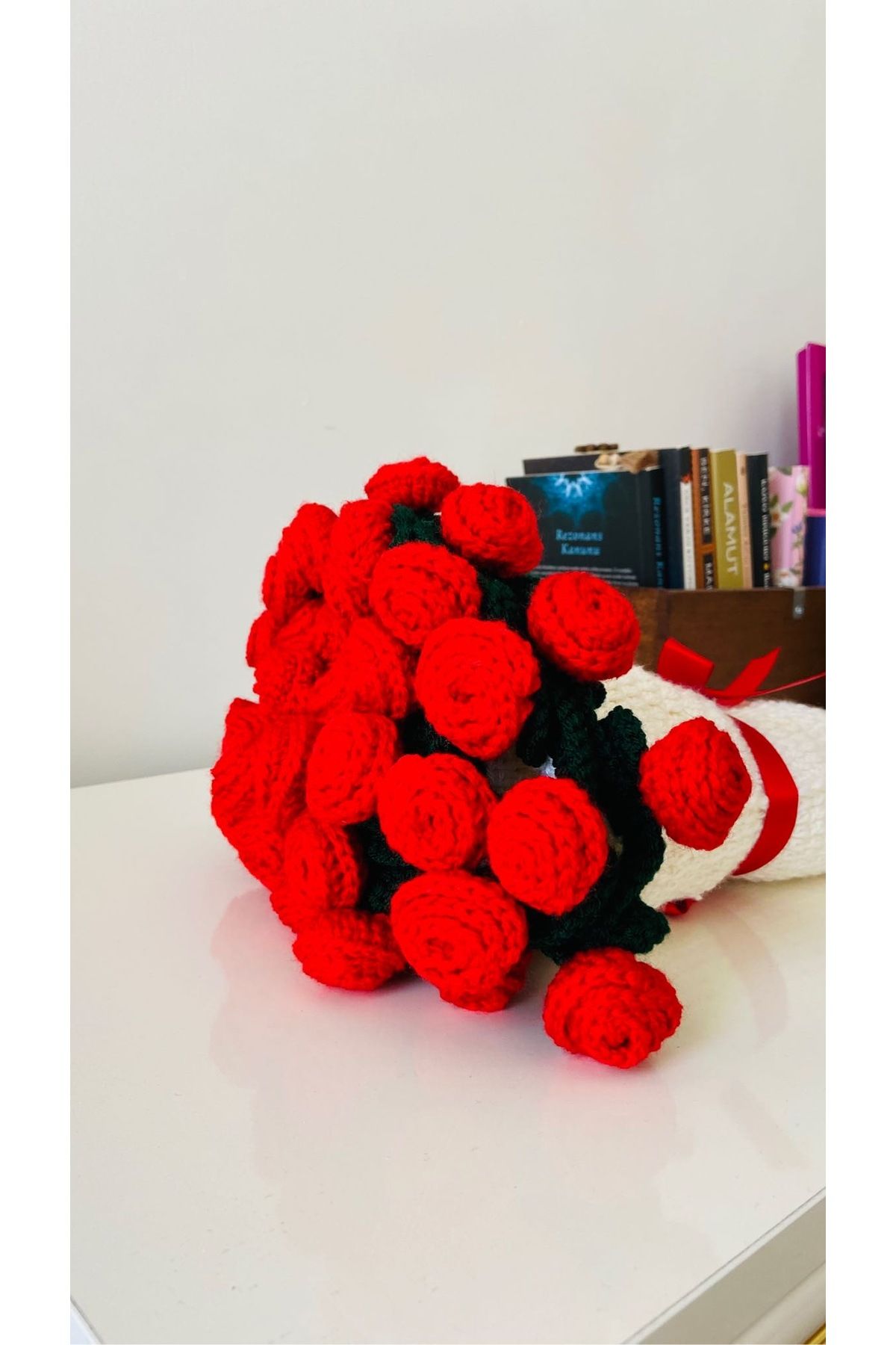 Butik-Zahandmade Red Rose Bouquet 60 cm 3