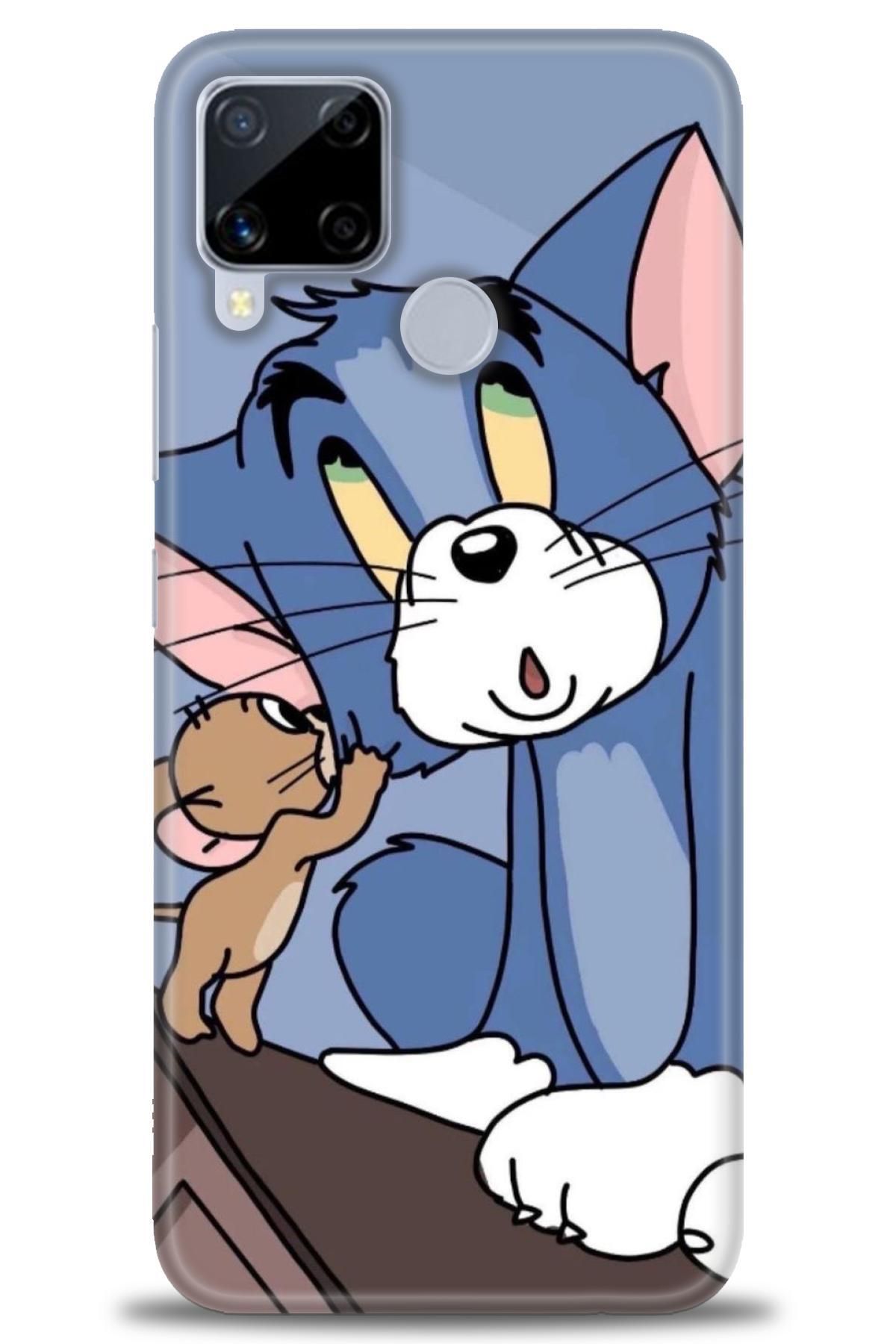 realme C15 İle Uyumlu HD Baskılı Desenli Silikon Kılıf - 583