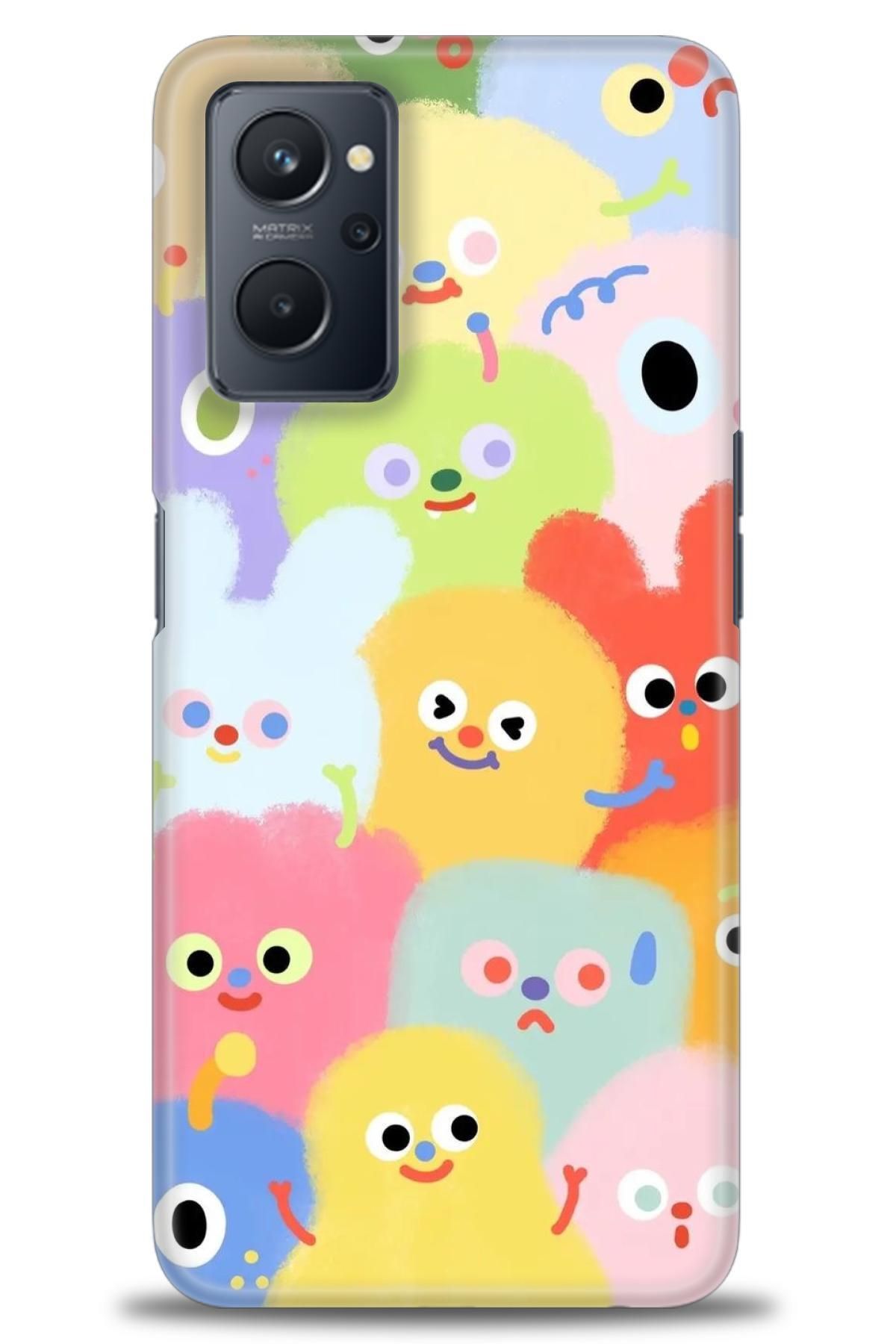 realme 9i İle Uyumlu HD Baskılı Desenli Silikon Kılıf - 1096