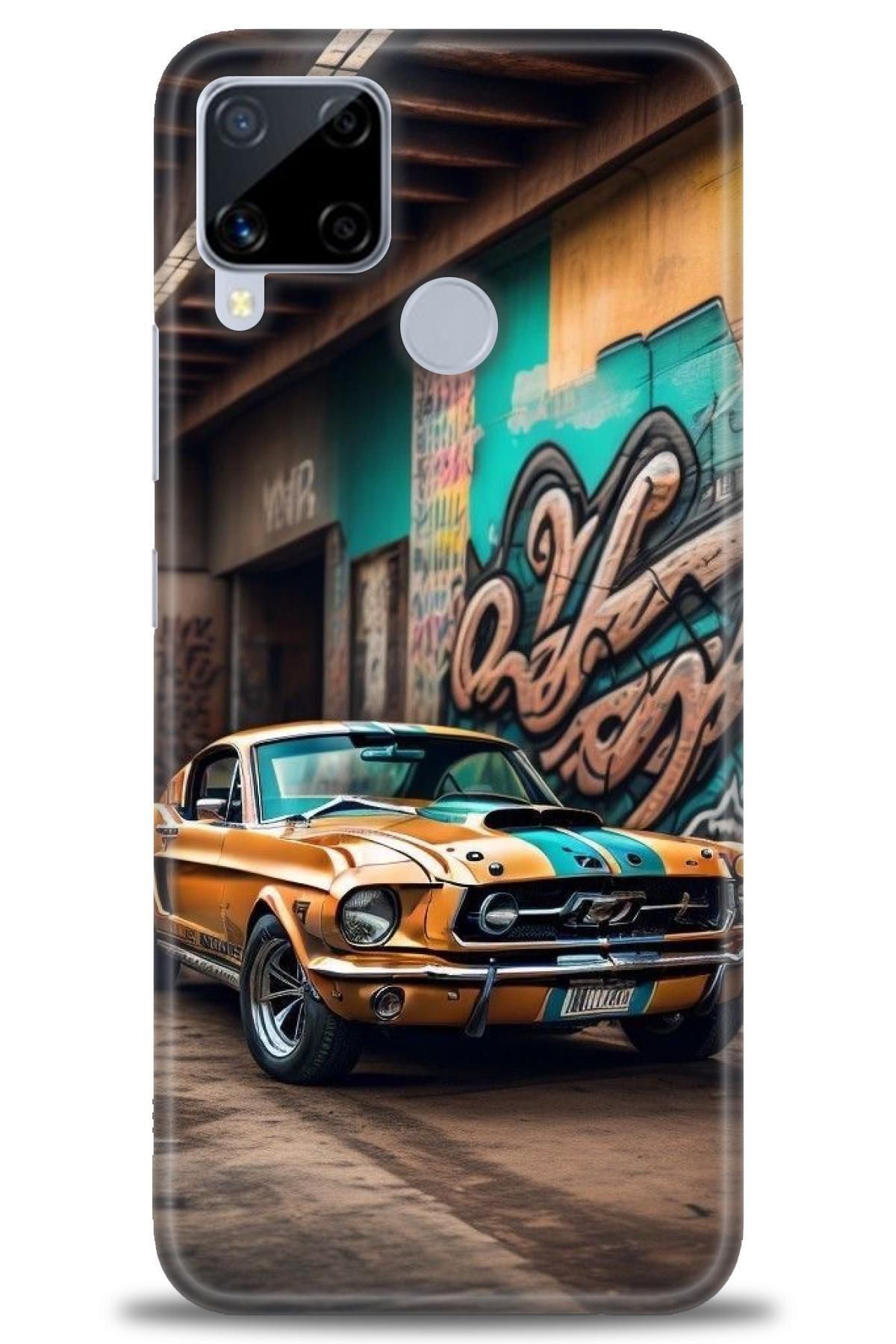 realme C15 İle Uyumlu HD Baskılı Desenli Silikon Kılıf - 990