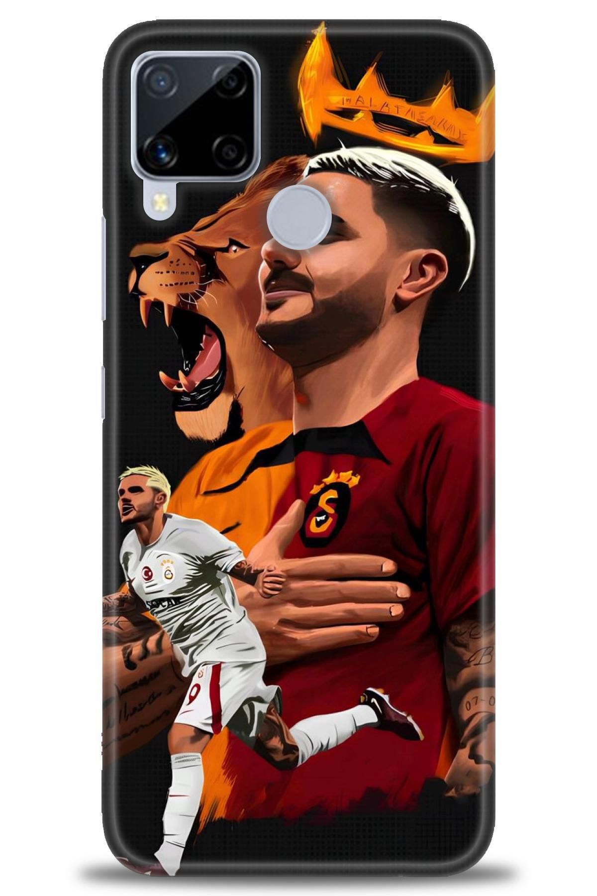 realme C15 İle Uyumlu HD Baskılı Desenli Silikon Kılıf - 147