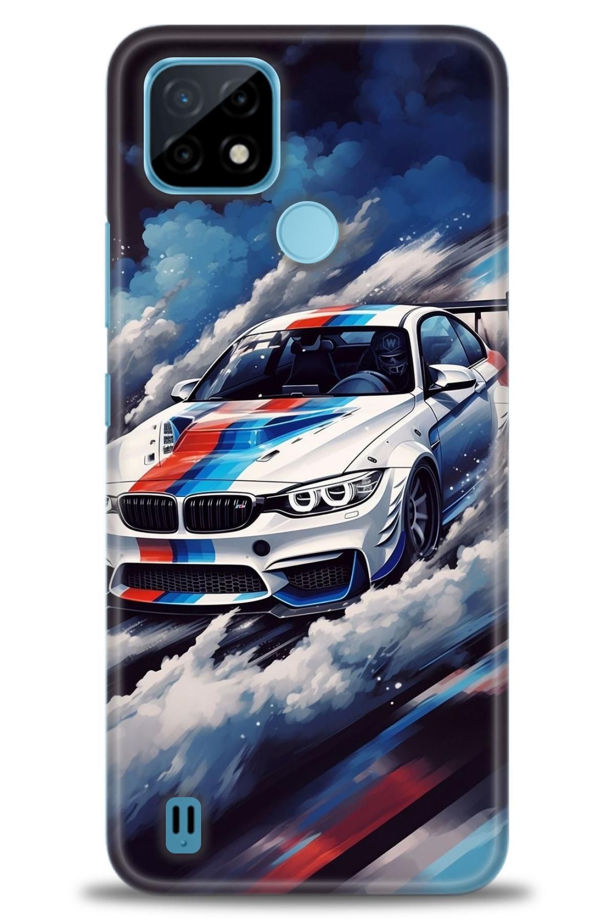 realme C21 İle Uyumlu HD Baskılı Desenli Silikon Kılıf - 981