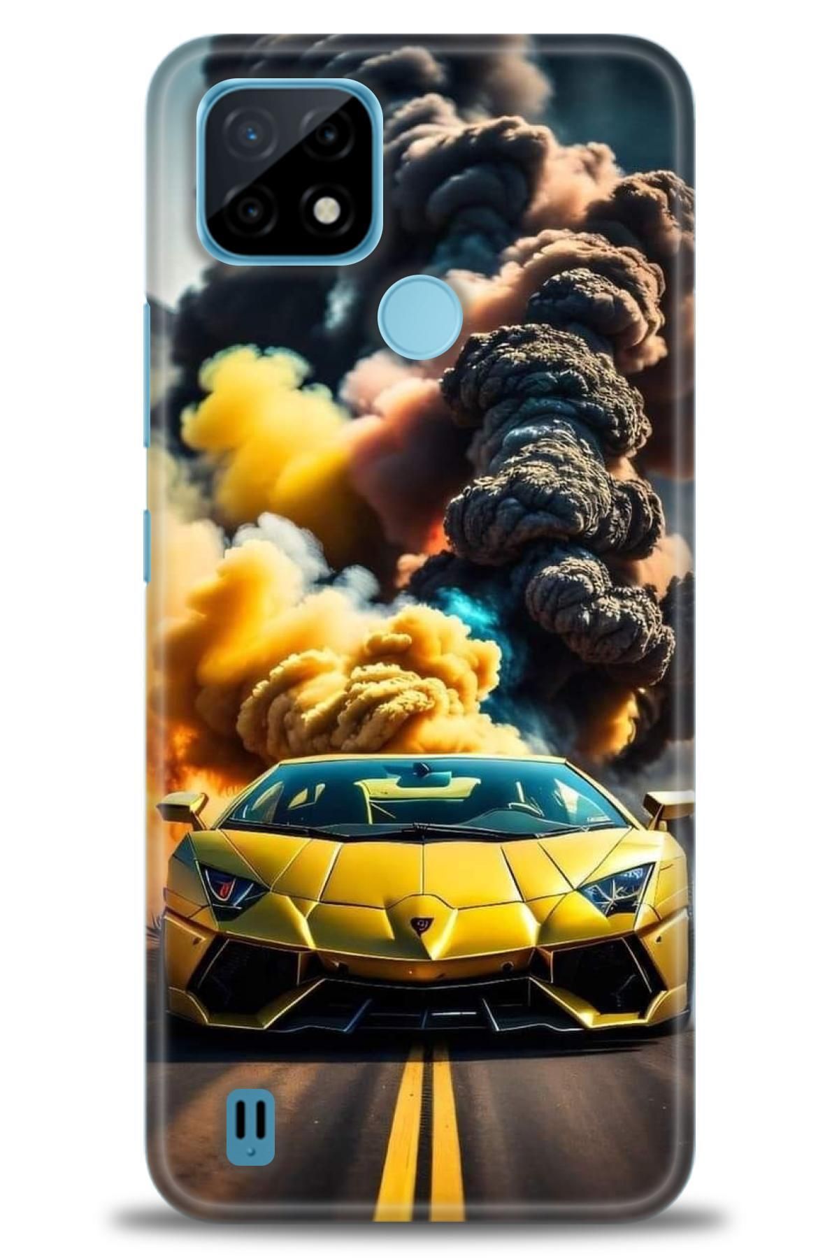 realme C21 İle Uyumlu HD Baskılı Kılıf - Karışık Seri - 853