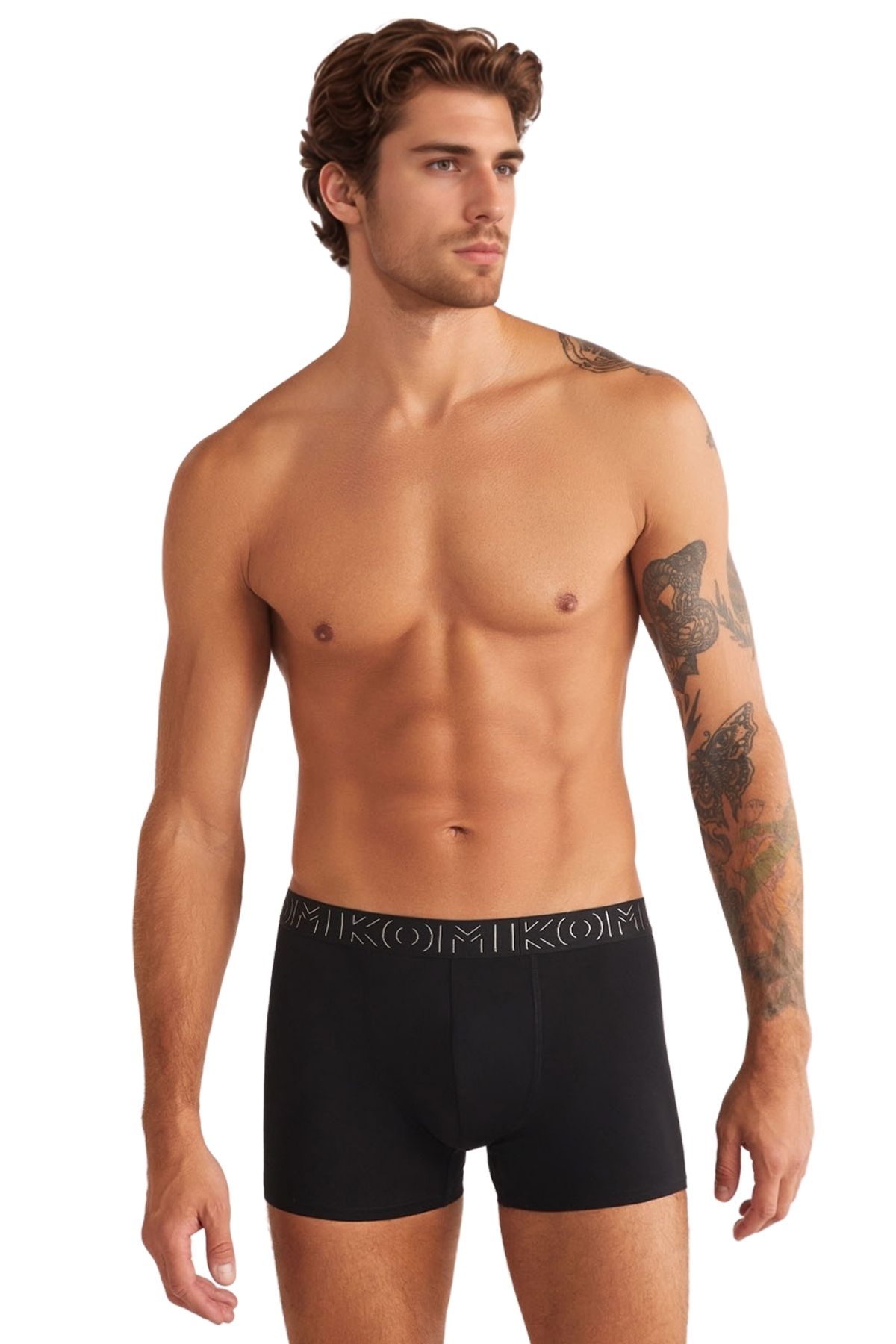 Kom Erkek Lastikli Bel Dar Paça 3'lü Boxer