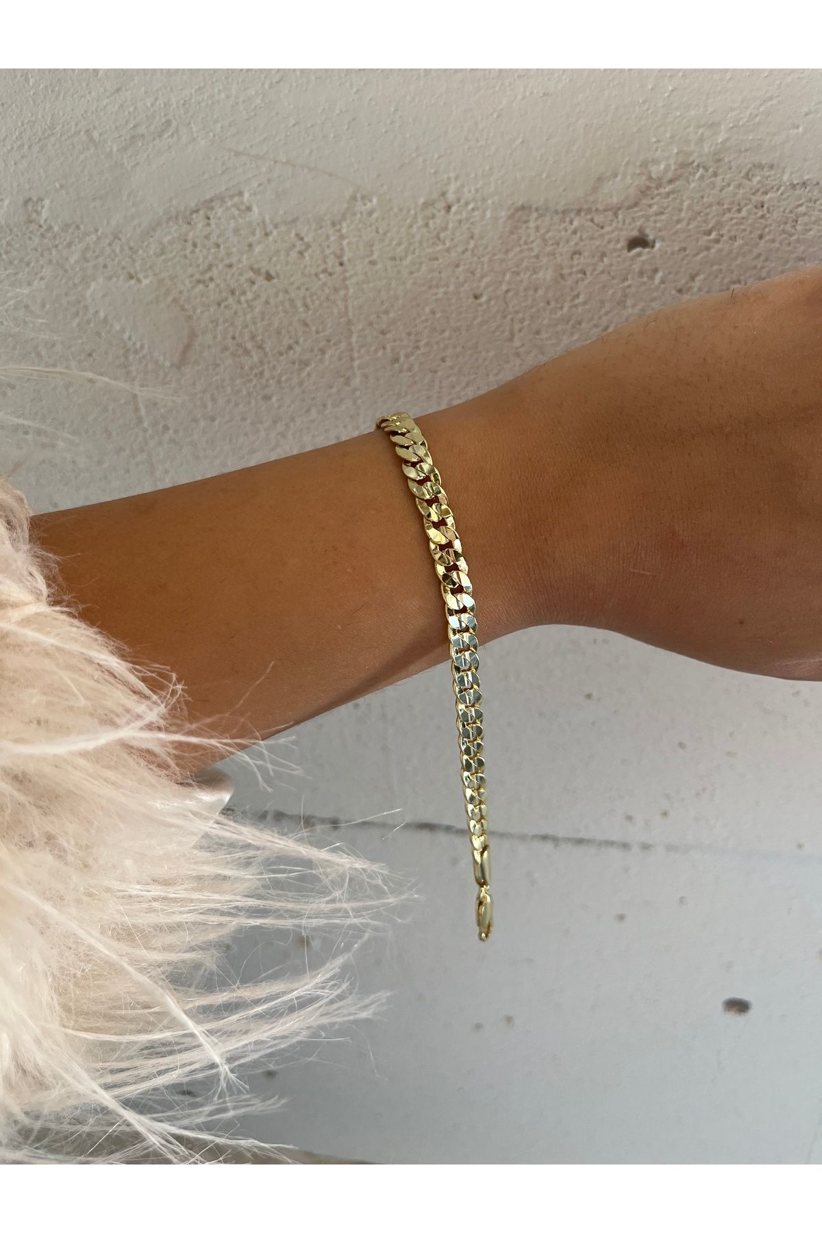 FASHİON JEWELRY Altın Kaplama Çelik Kadın Künye 18+3 Cm