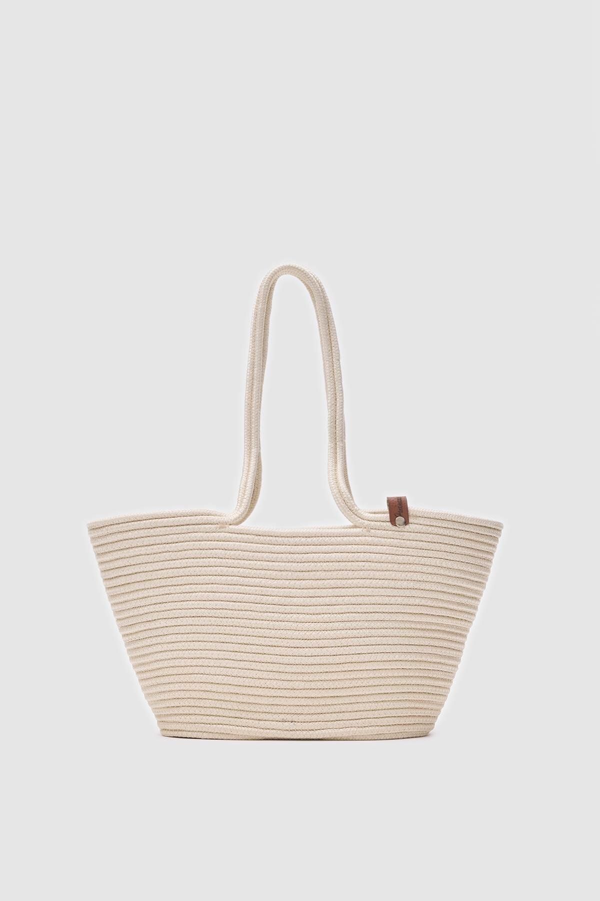 BagFlower Hera Handmade Hasır Omuz Çantası