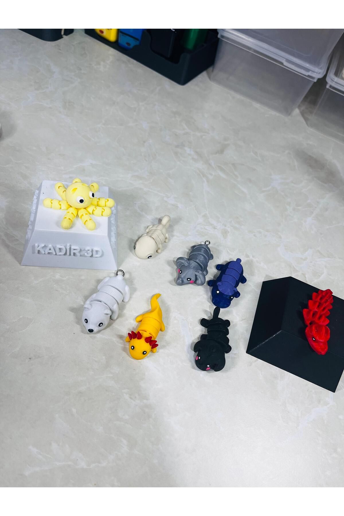 Kadir3D 8'Lİ FİGÜR OYUNCAK - BÜCÜRLER - İSKELET - HAREKETLİ