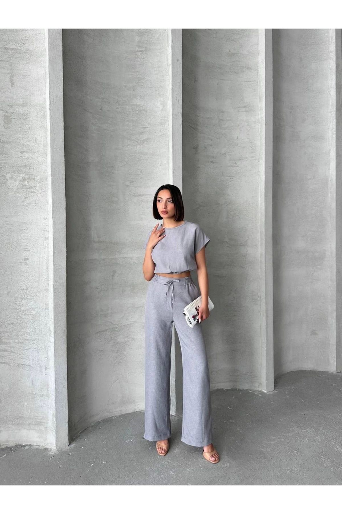 MODA Bluz pantolon takım s255057