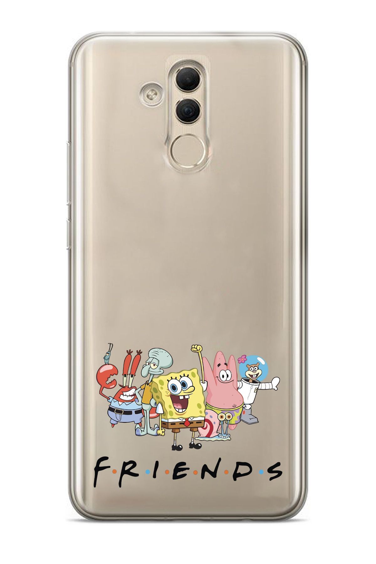 moonset Huawei Mate 20 Lite Uyumlu Friends Tasarımlı Baskılı Şeffaf Telefon Kılıfı