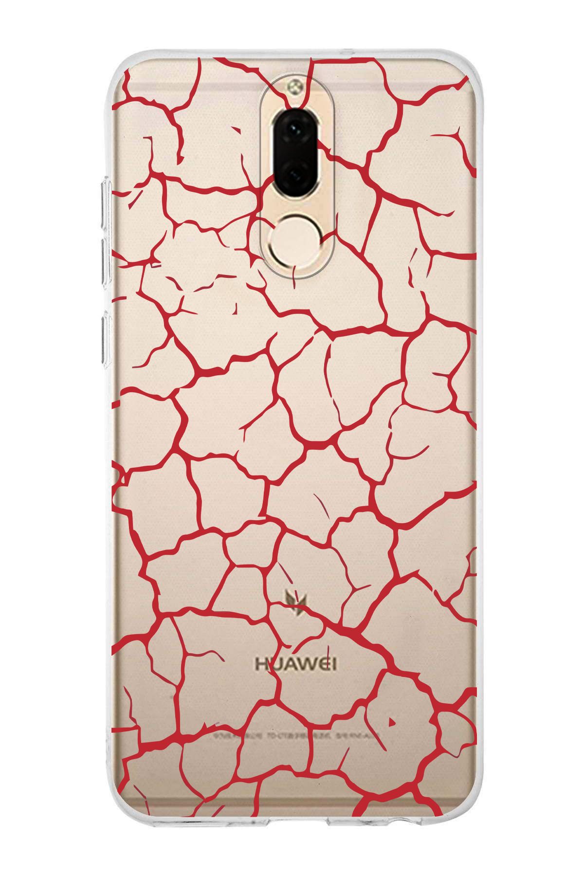 moonset Huawei Mate 10 Lite Uyumlu Şekiller Tasarımlı Baskılı Şeffaf Telefon Kılıfı