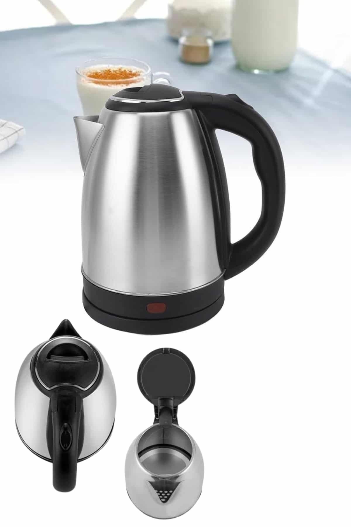 FTA TİCARET Yeni Nesil Saplı Uzun Ömürlü Paslanmaz Çelik Su Isıtıcı Kettle