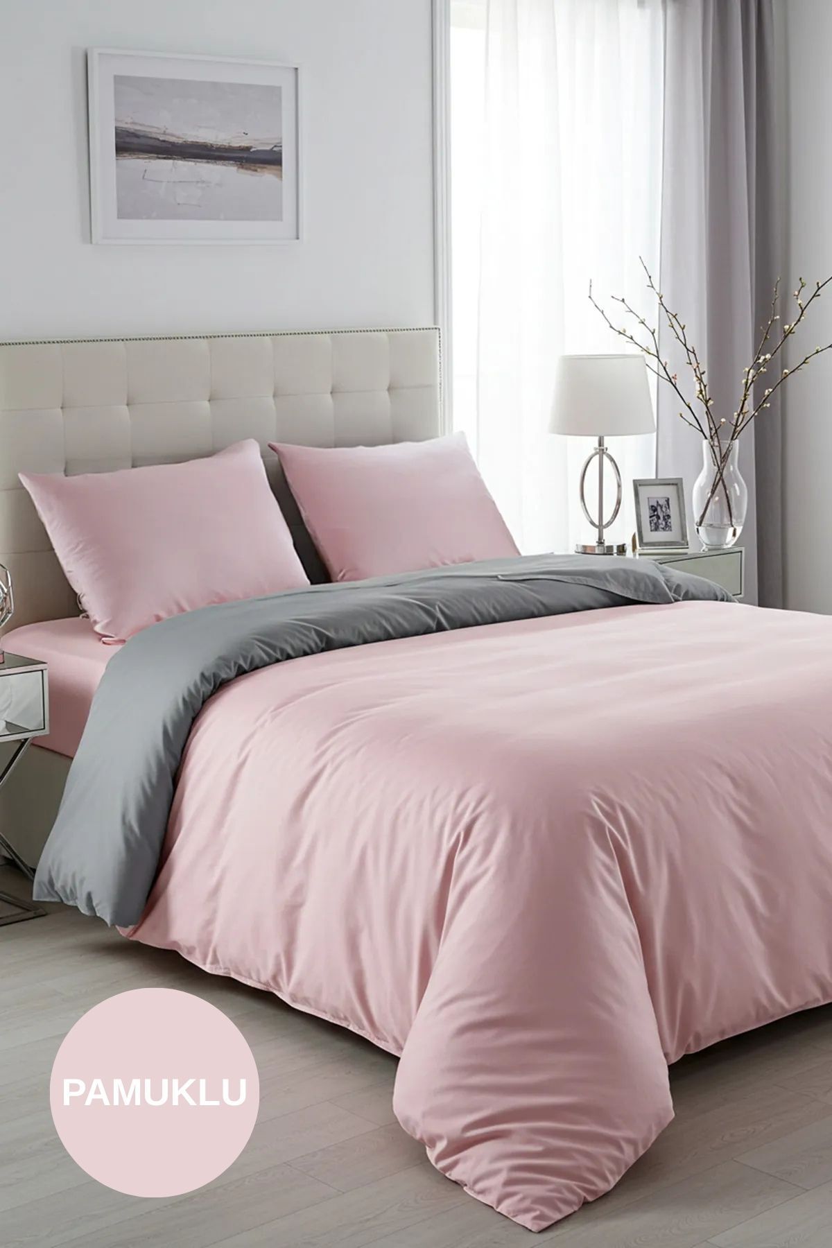 Sheri Home Tekstil Çift Kişilik Kolay Ütülenebilir Nevresim Takımı 200x220cm TPHSS25CKN00004888