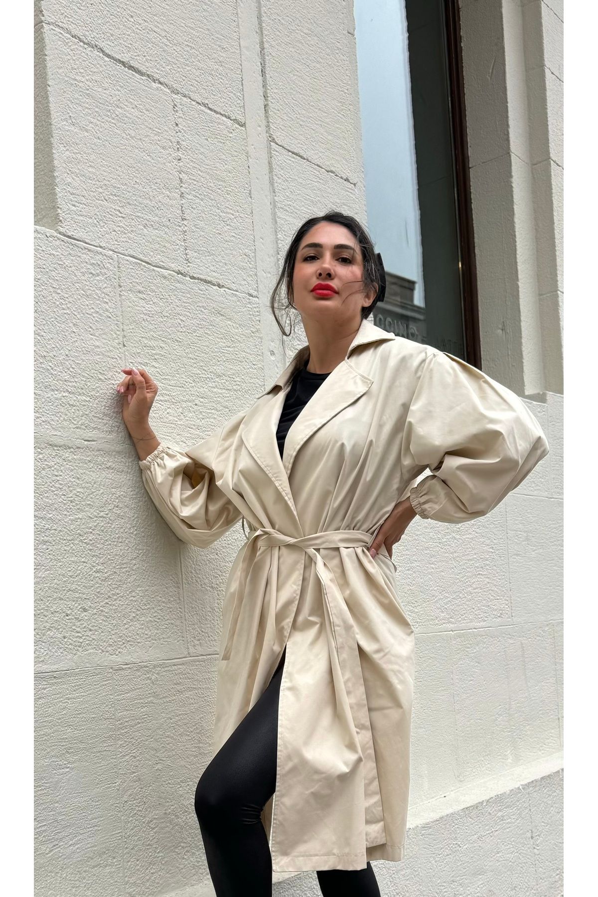 Butik Belden kuşaklı trençkot