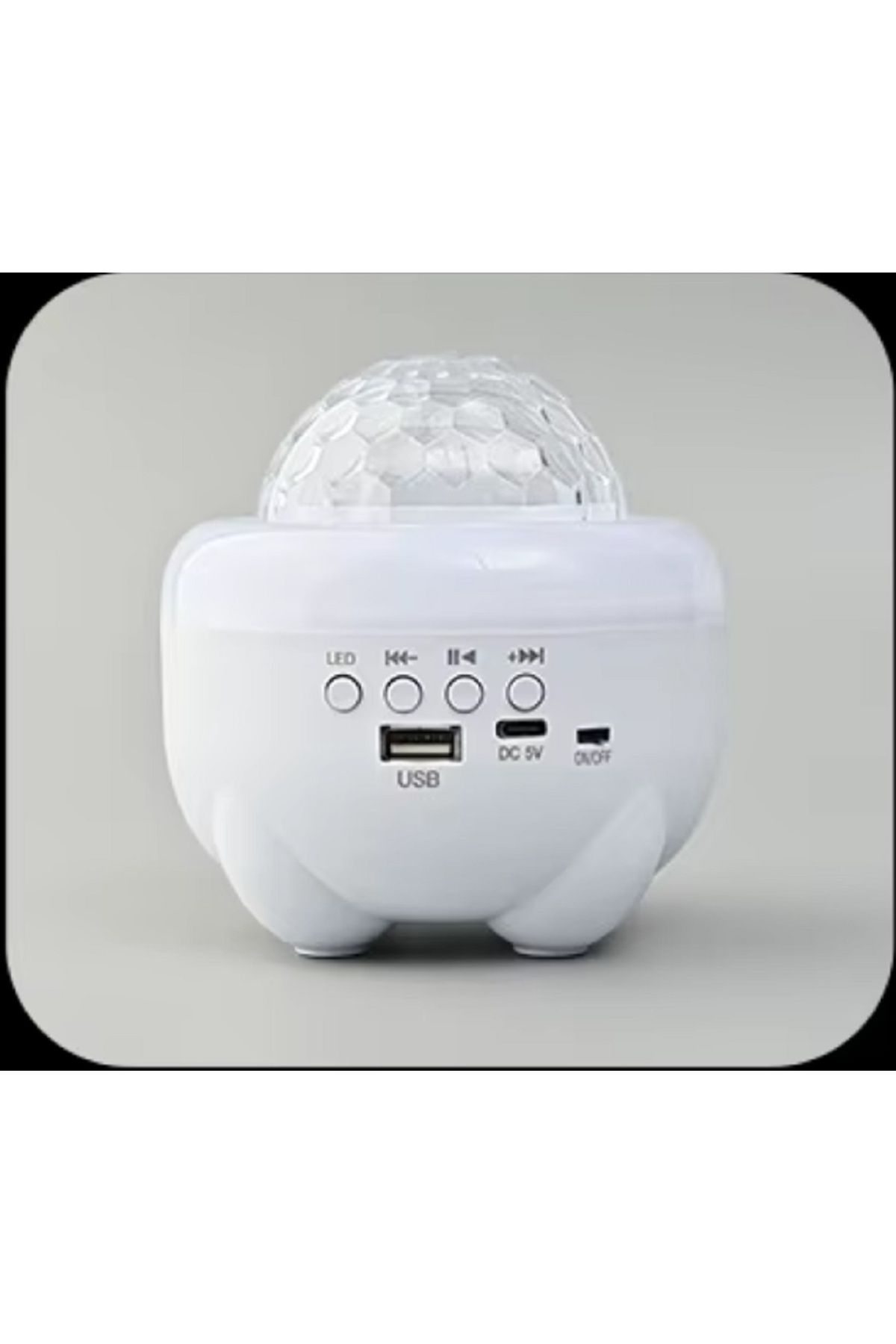 hediyeconcepti Pil Şarjı Bluetooth Hoparlör Sihirli Top Lamba Mini Kart Ekleme Projeksiyon Lambası
