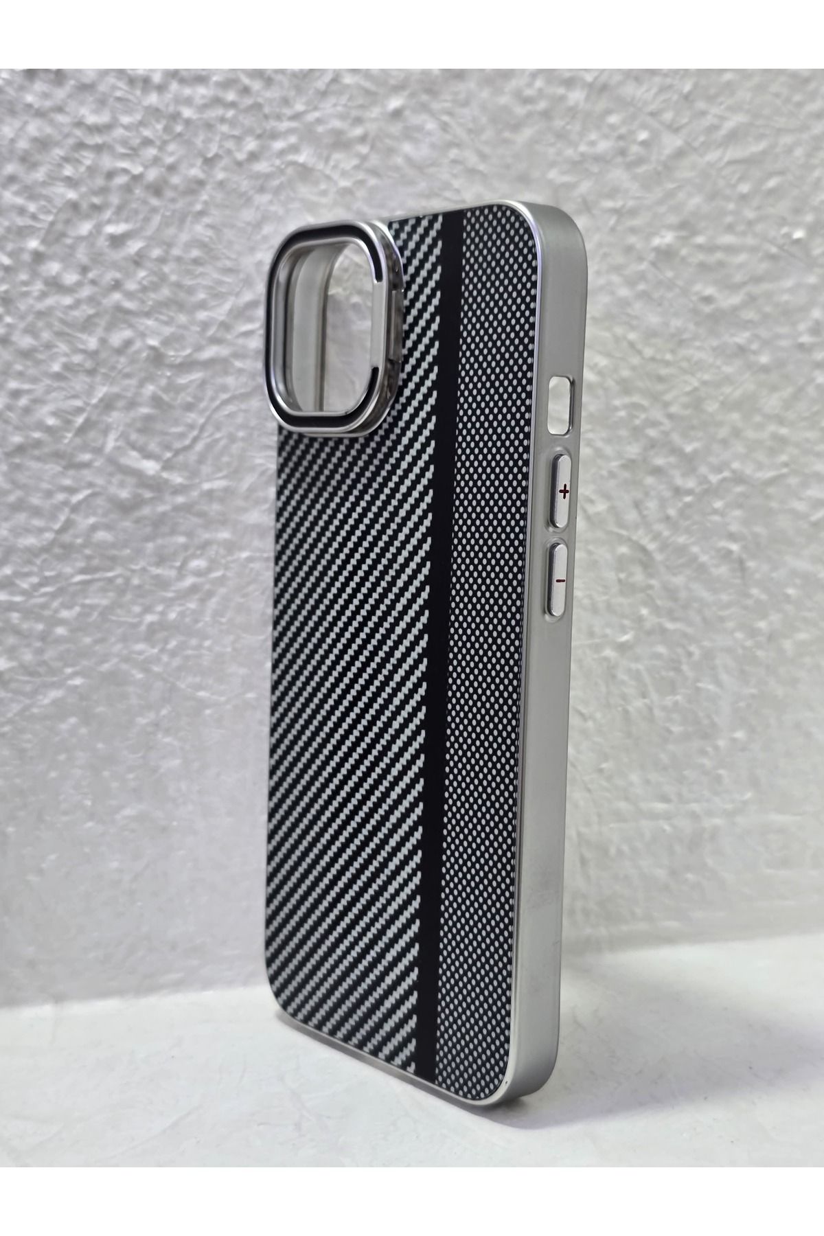 FATÖZ ACCESSORY İphone 13 14 Uyumlu Zik Zak Desenli Telefon Kılıfı